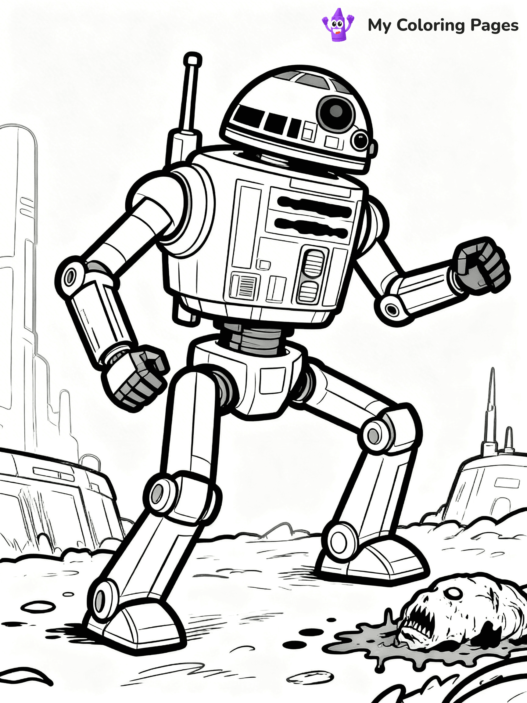 Battle Droid Coloring Pages - 11