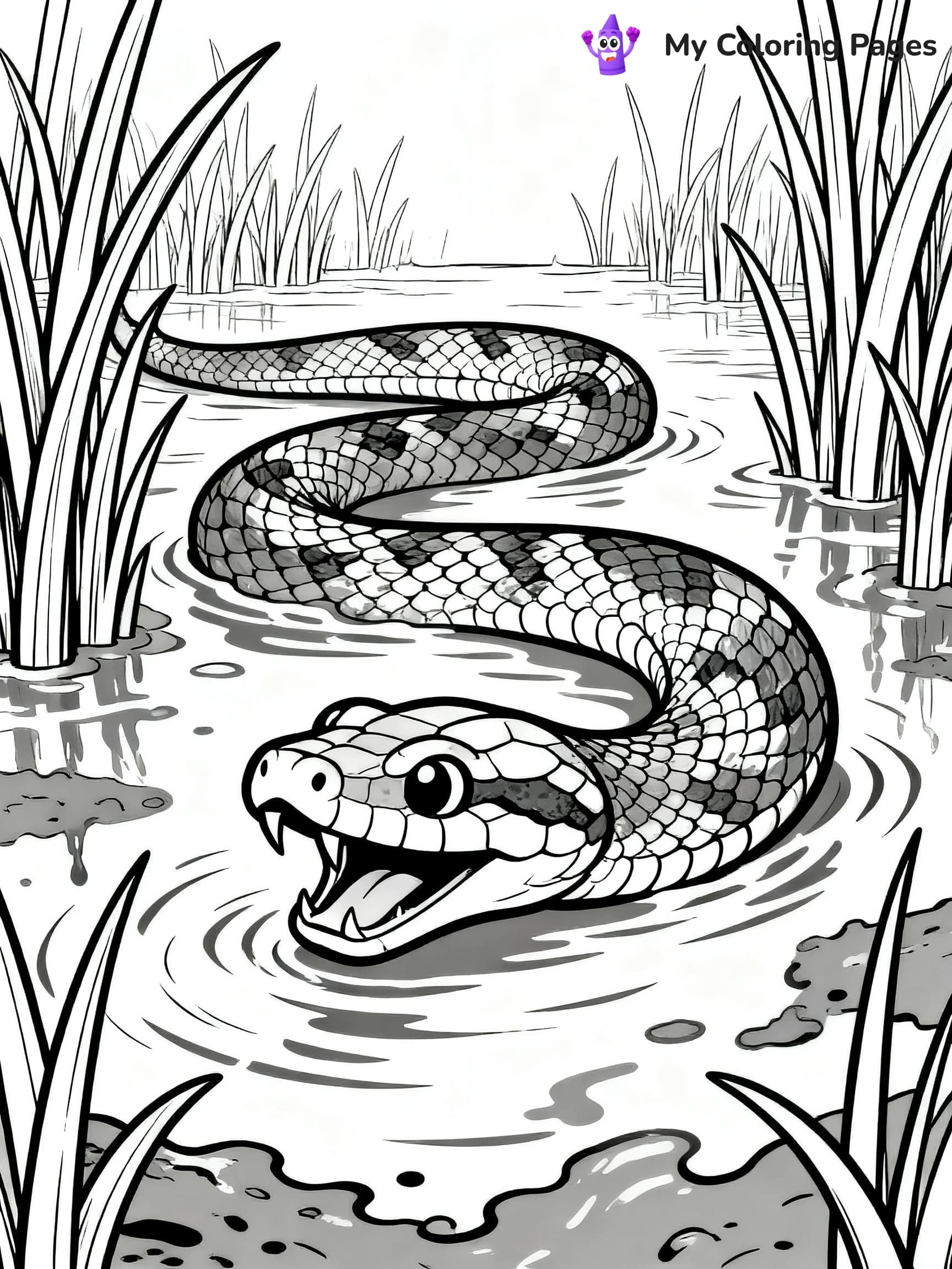 Anaconda Coloring Pages - 24