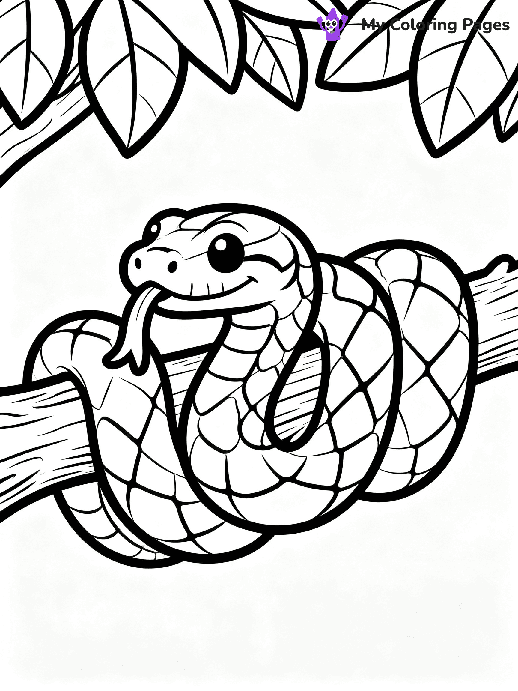 Anaconda Coloring Pages - 22
