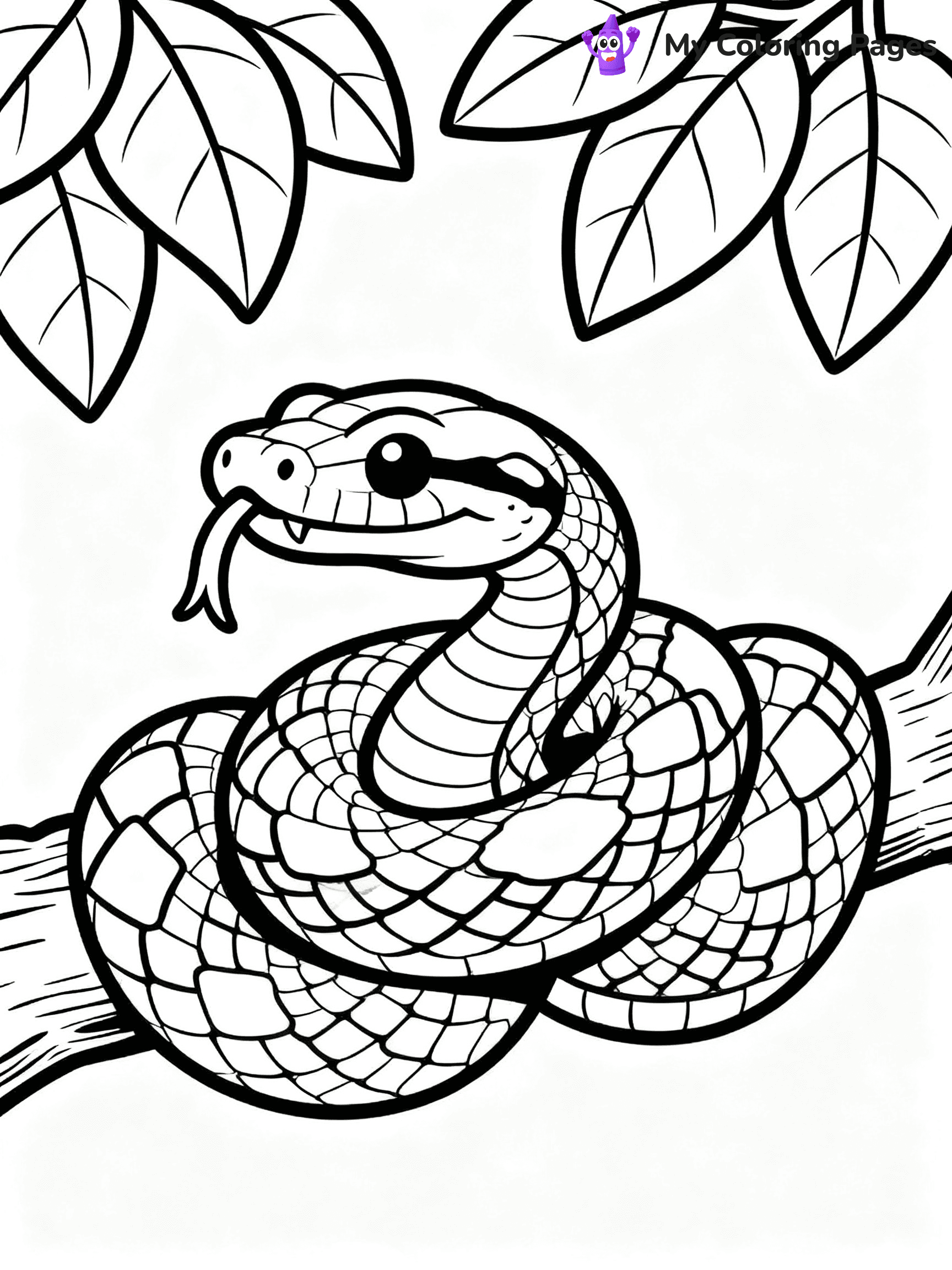 Anaconda Coloring Pages - 19