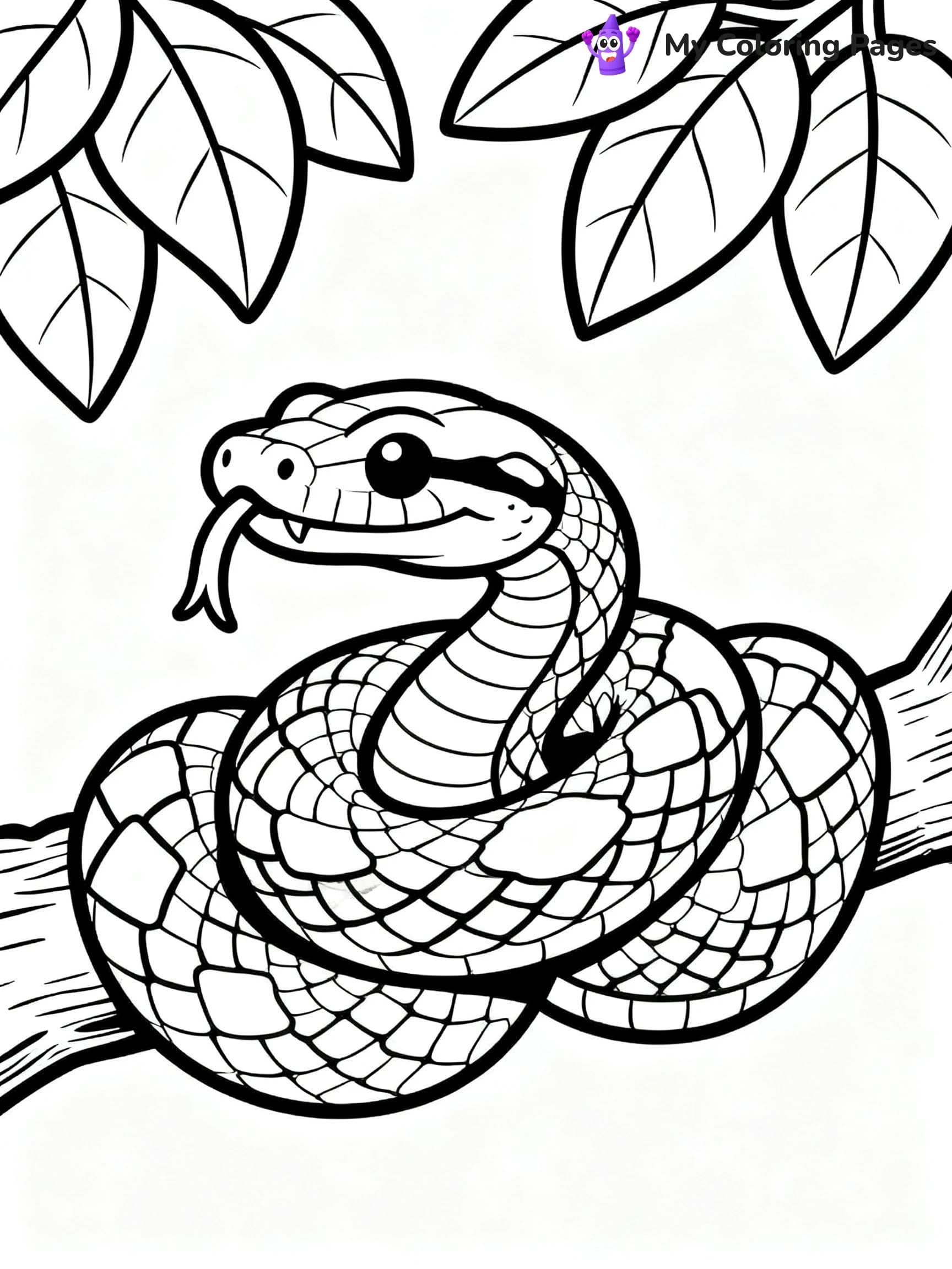 Anaconda Coloring Pages - 19