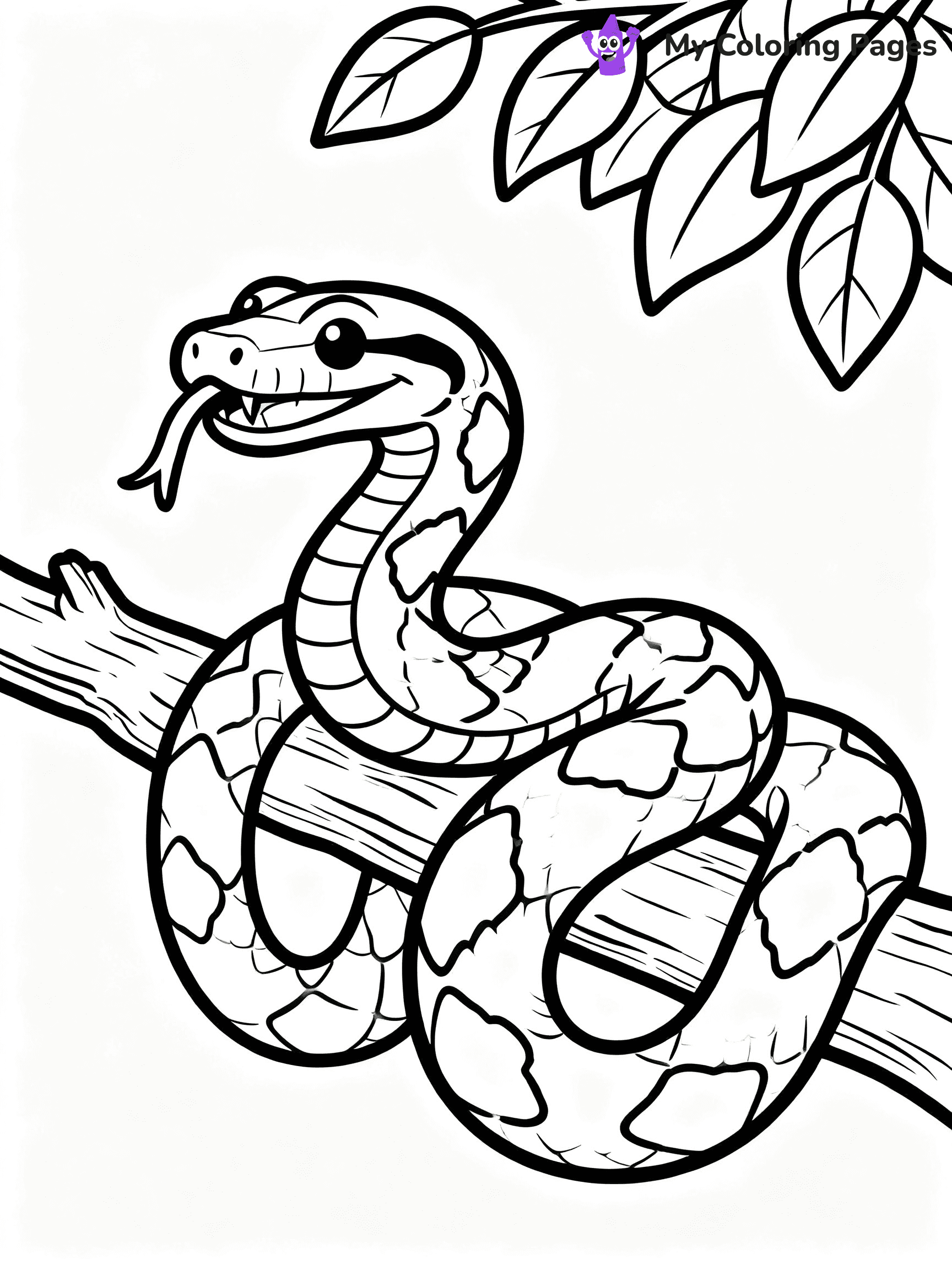 Anaconda Coloring Pages - 18