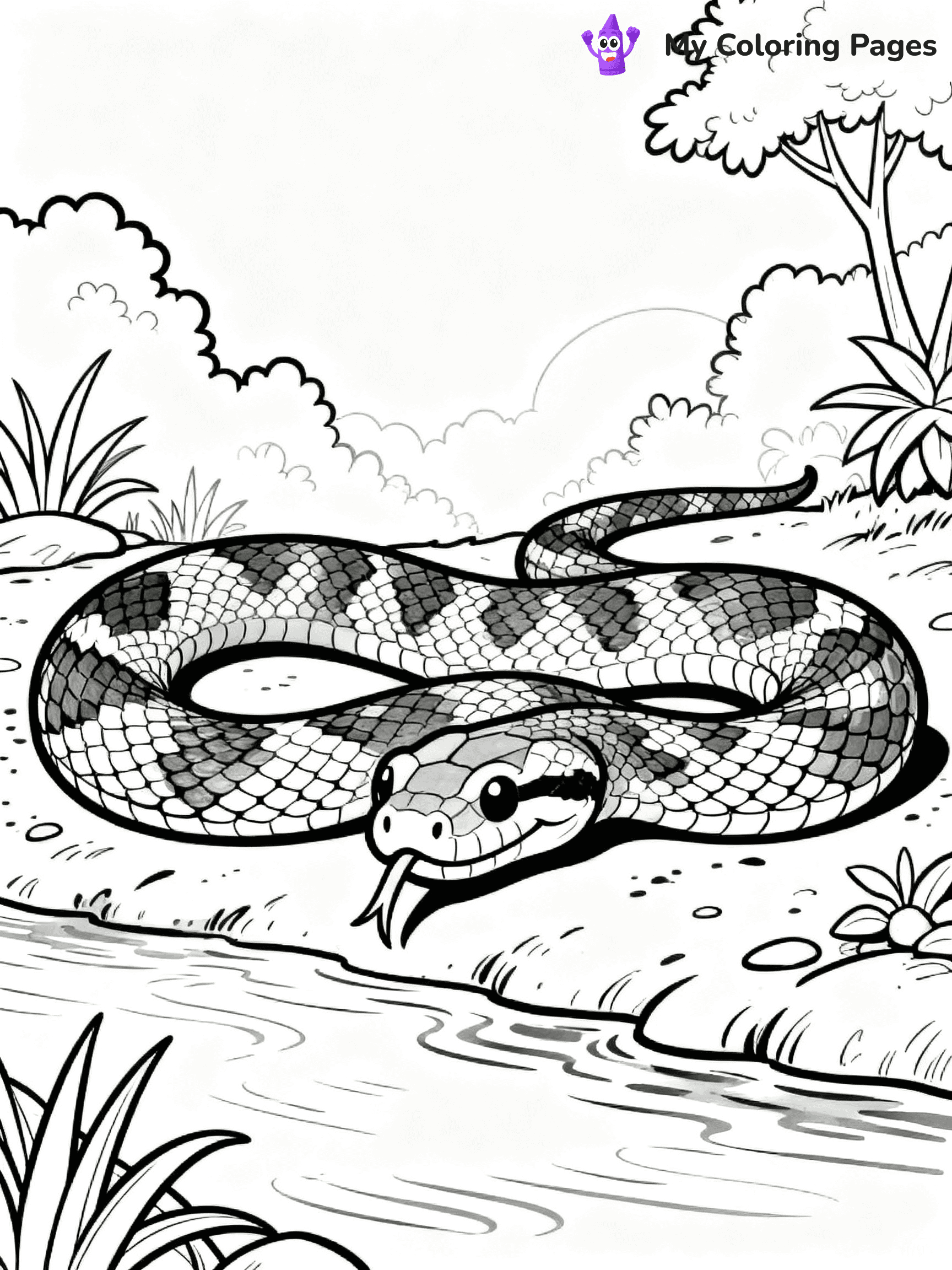Anaconda Coloring Pages - 13