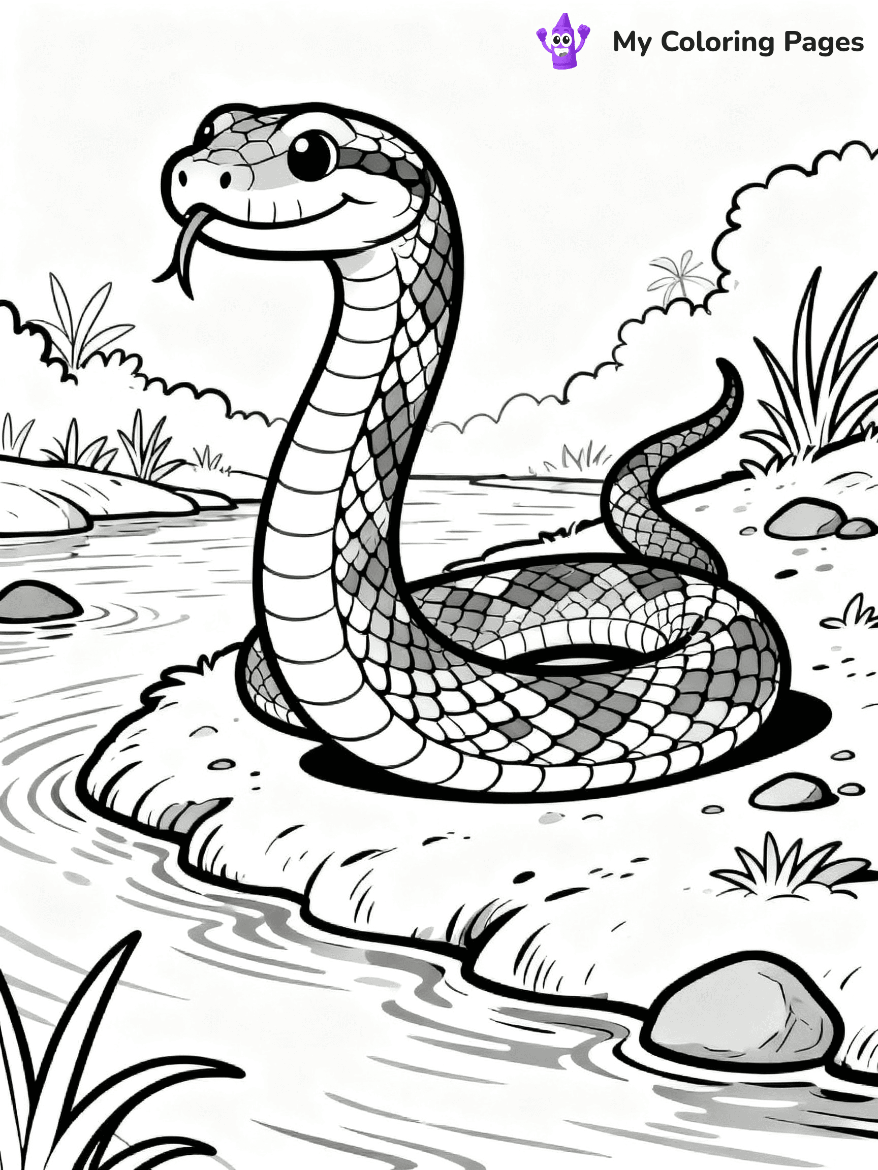 Anaconda Coloring Pages - 9