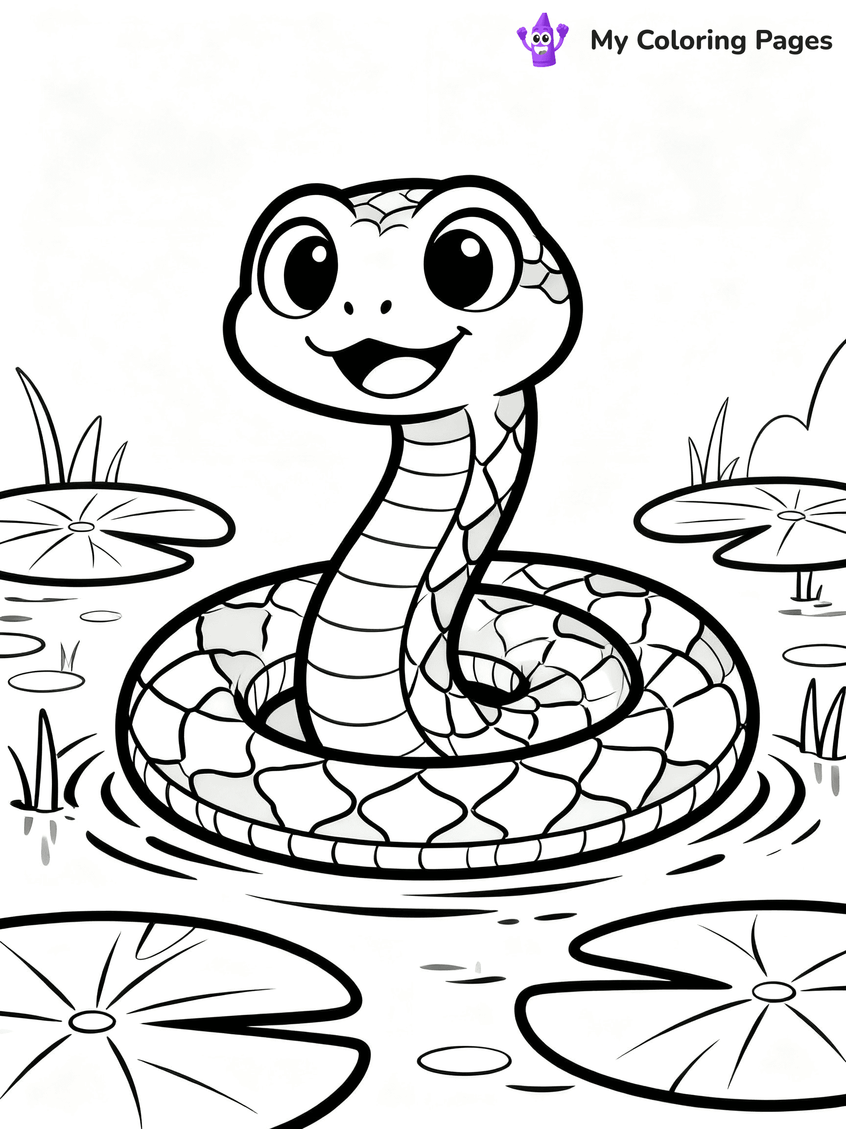 Anaconda Coloring Pages - 4