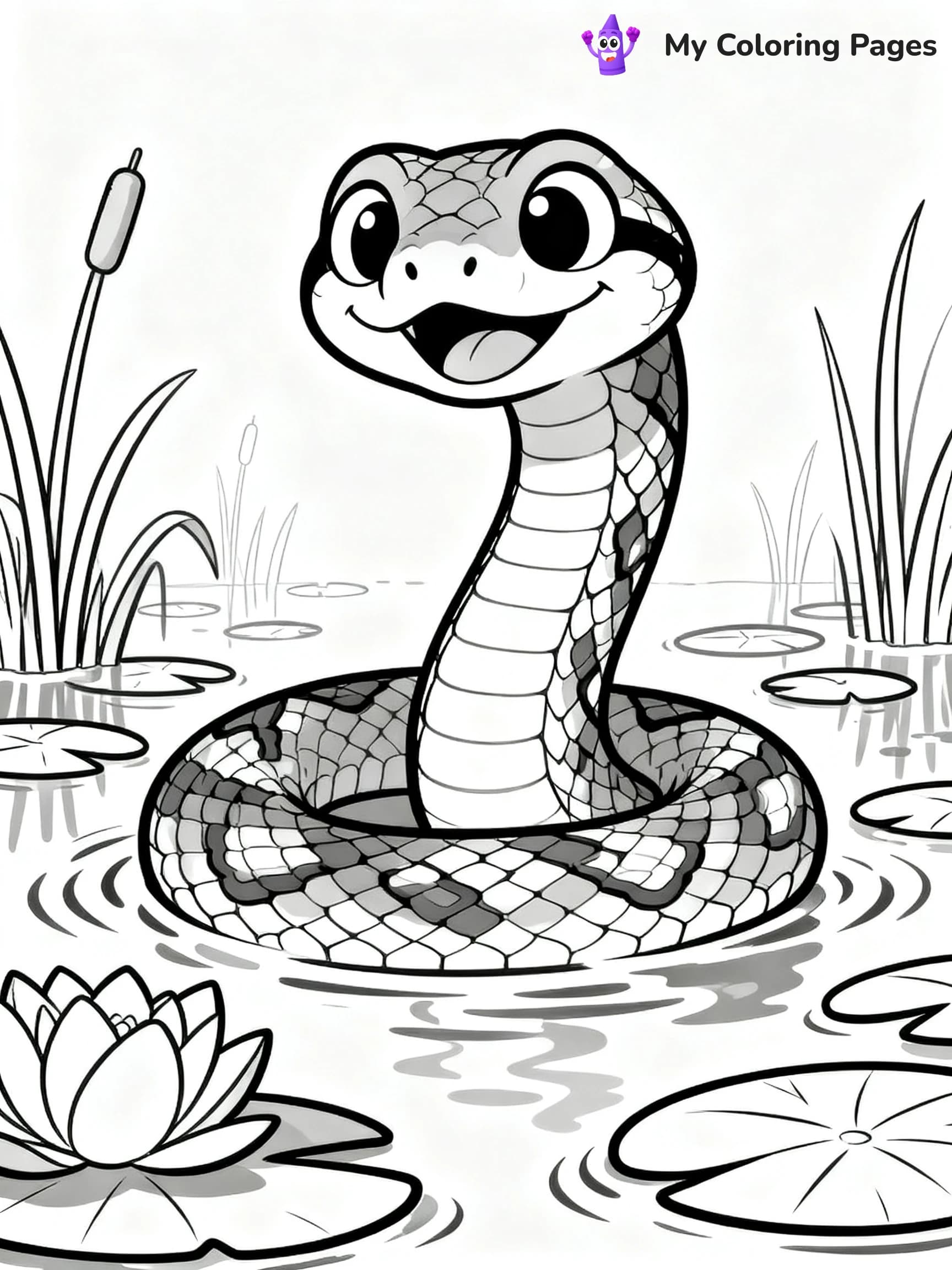 Anaconda Coloring Pages - 3