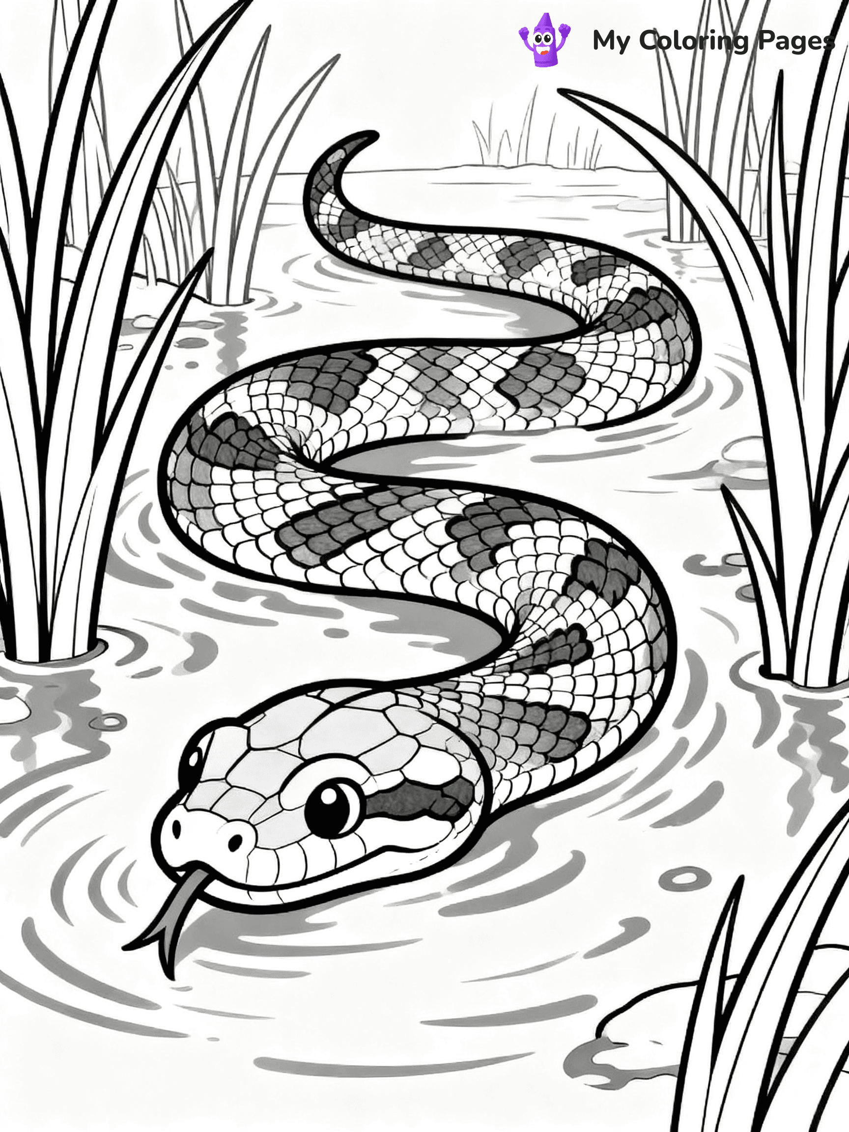 Anaconda Coloring Pages - 1
