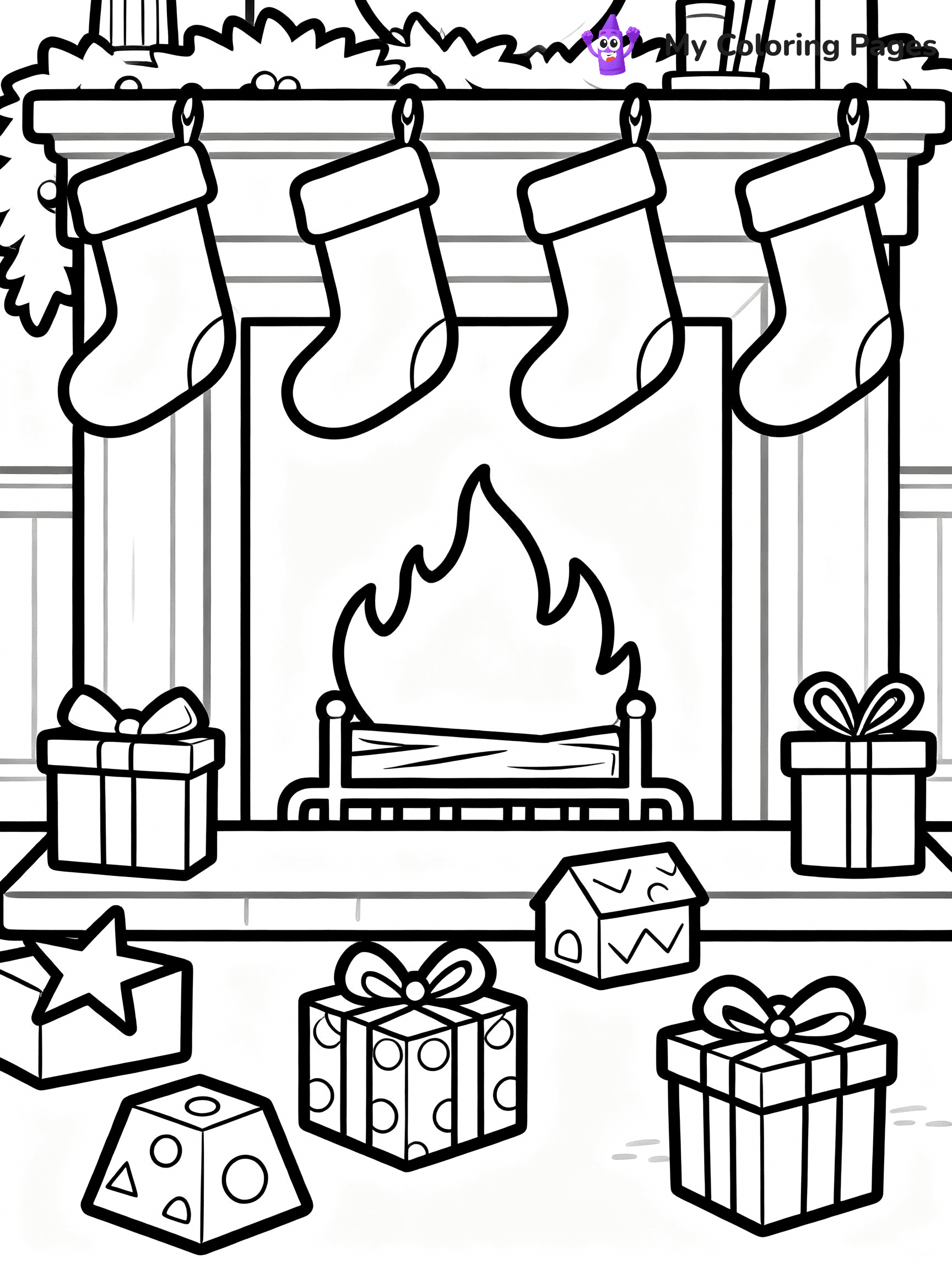 Present Coloring Pages - 4