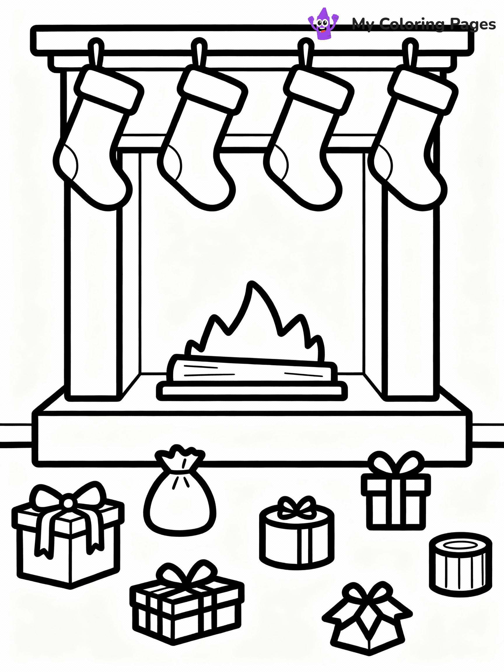 Present Coloring Pages - 1