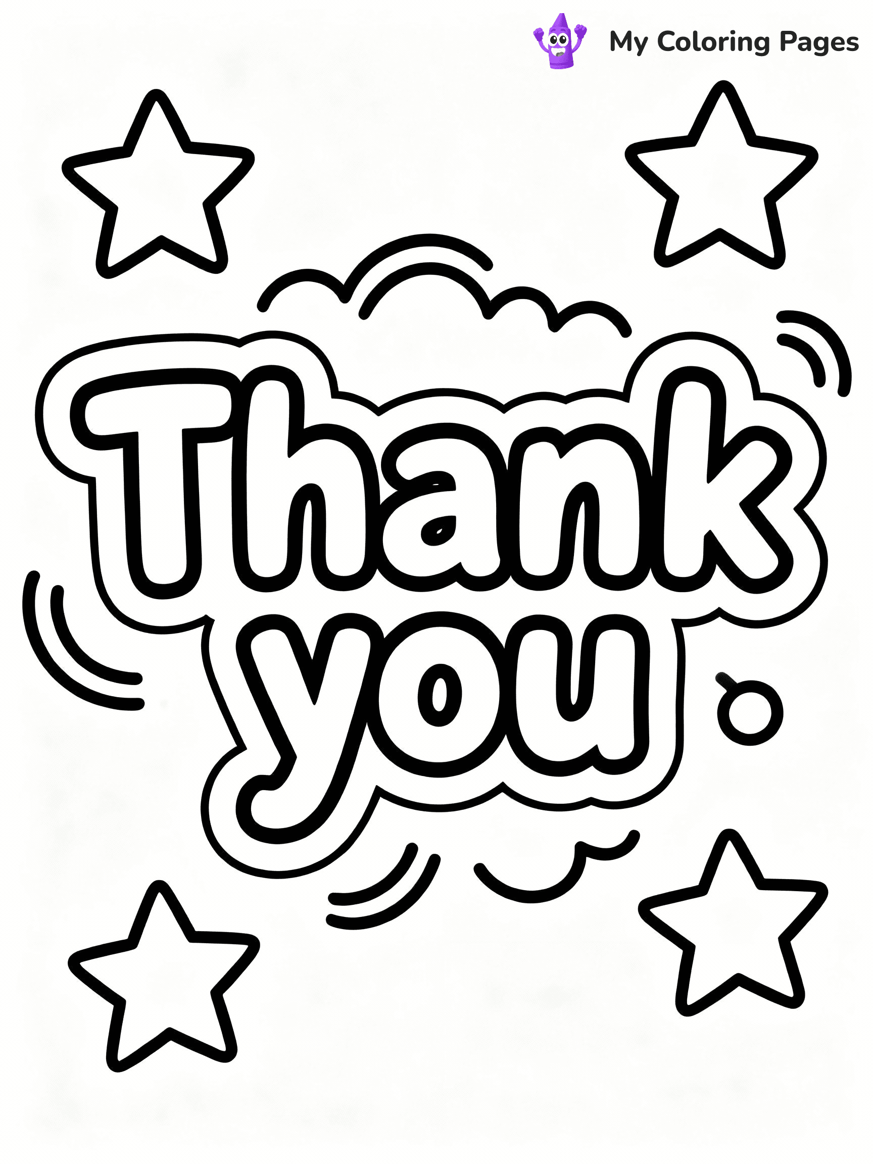 Thank You Coloring Pages - 6