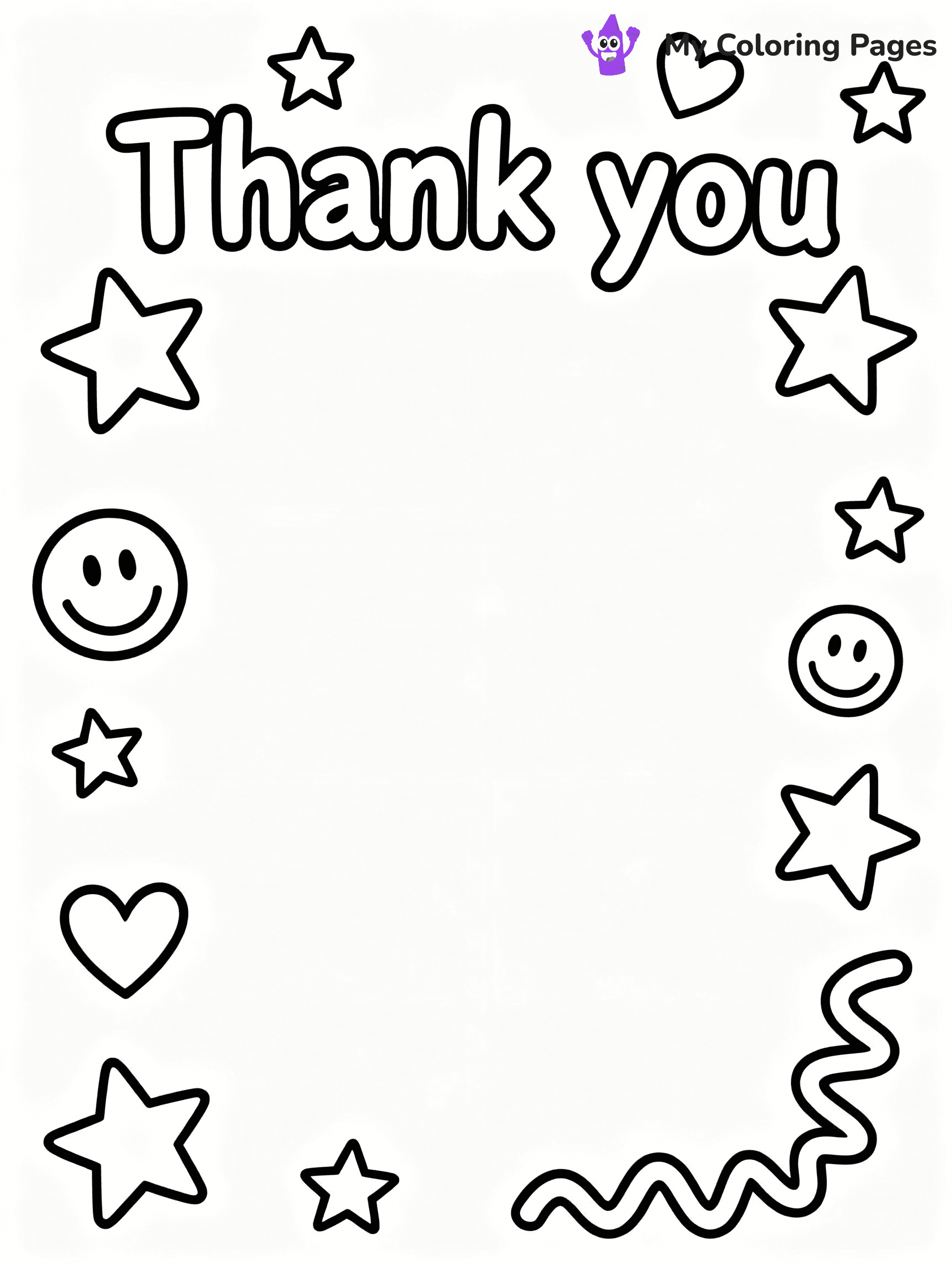 Thank You Coloring Pages - 2