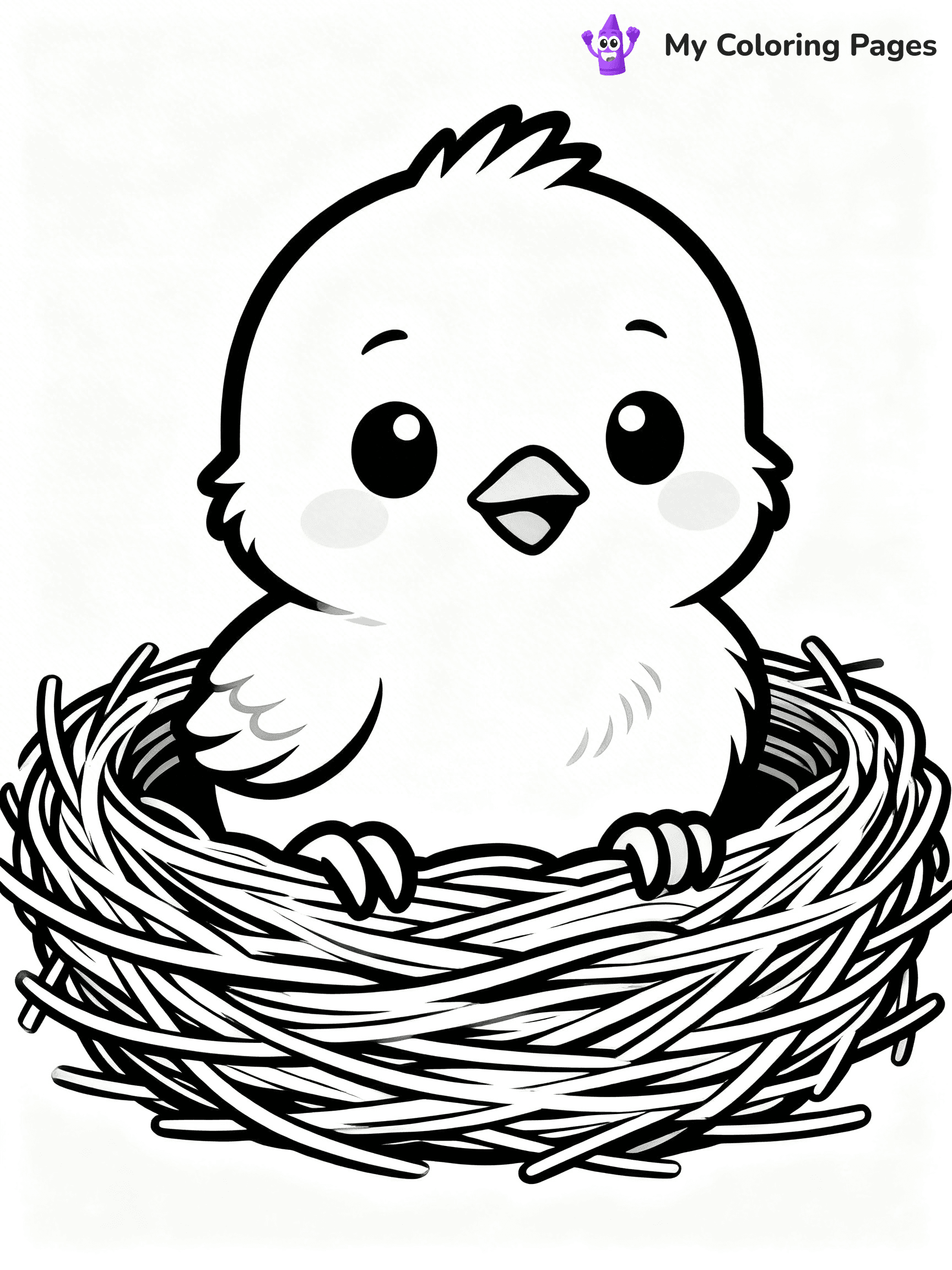 Baby Bird Coloring Pages - 9