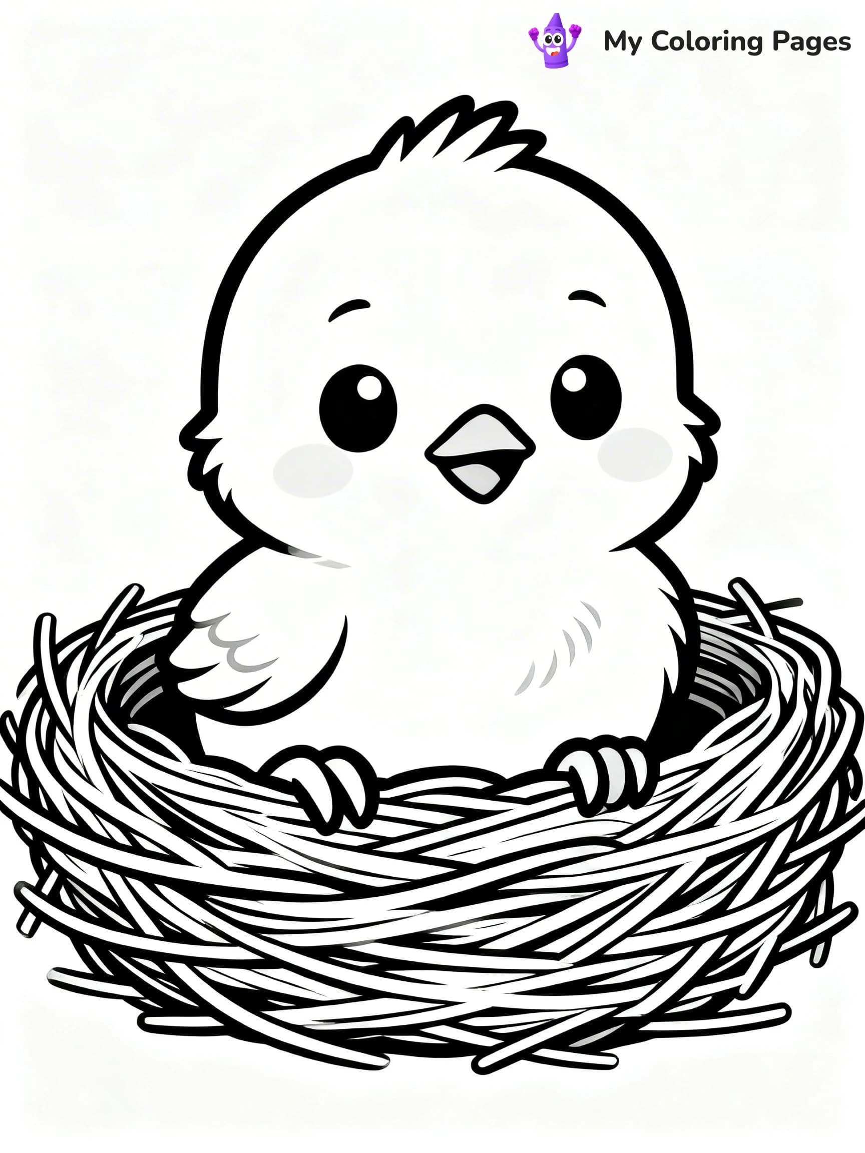 Baby Bird Coloring Pages - 9