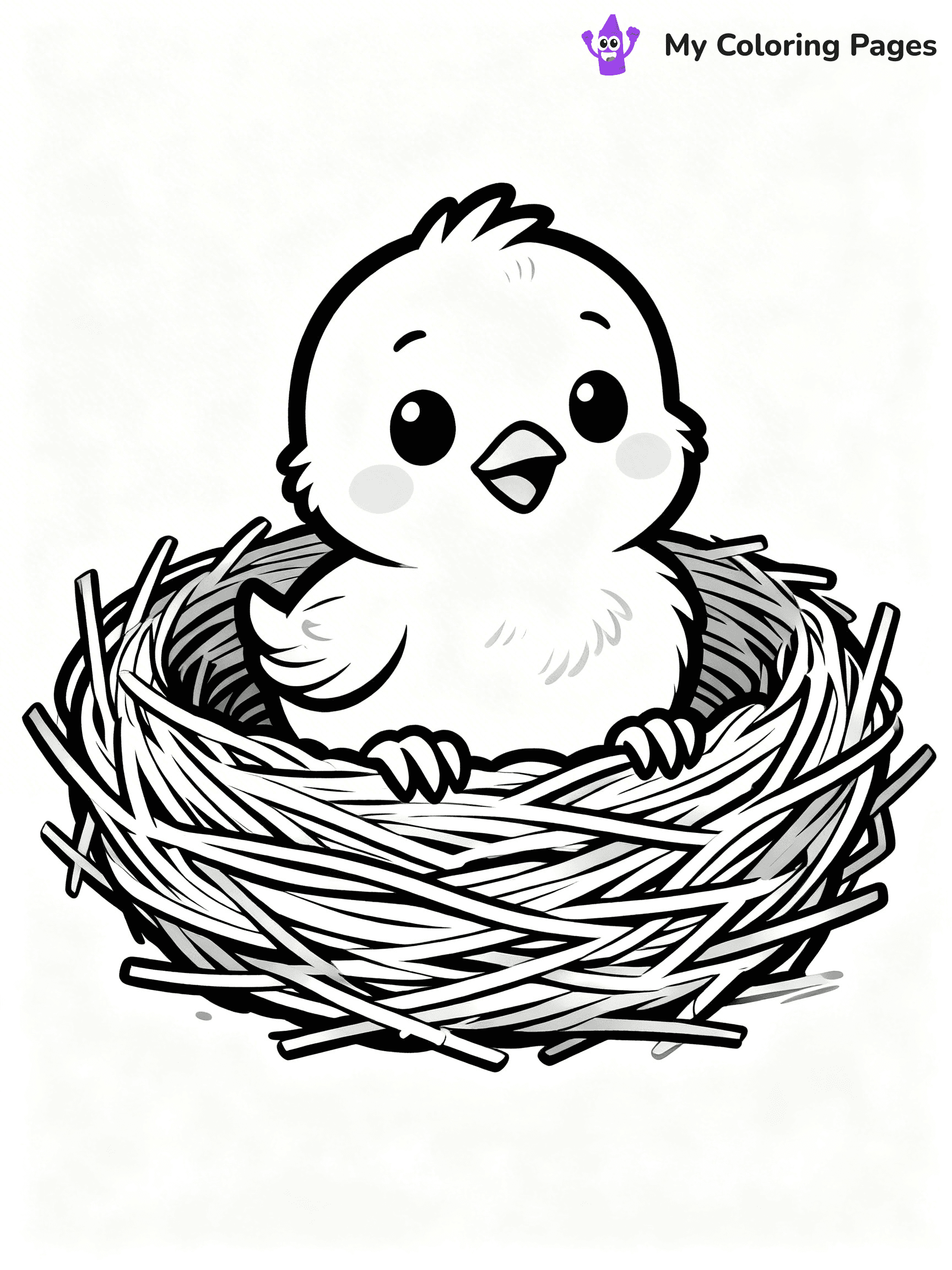 Baby Bird Coloring Pages - 8