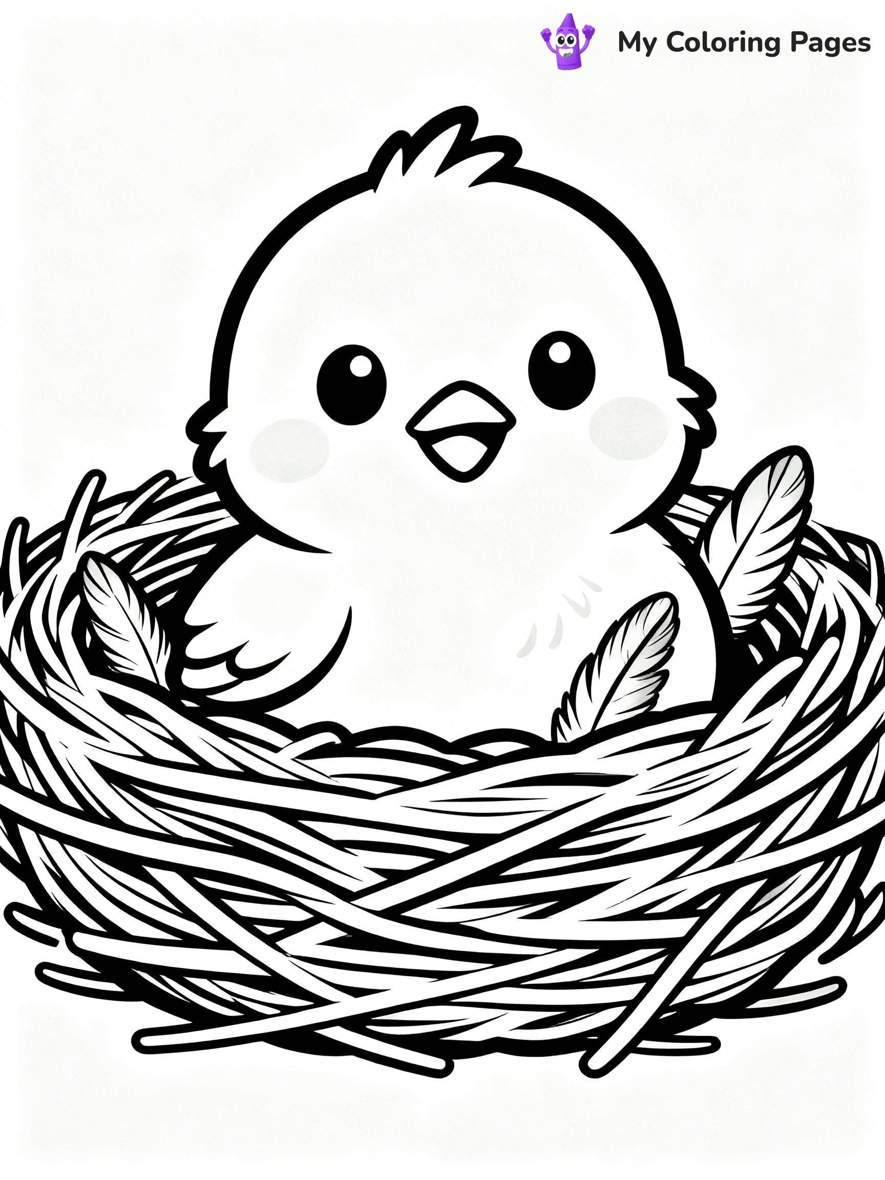 Baby Bird Coloring Pages - 4