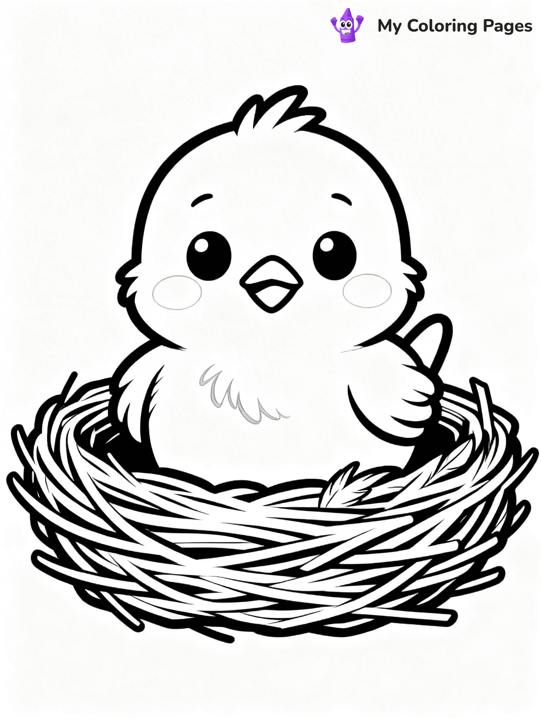 Baby Bird Coloring Pages - 3