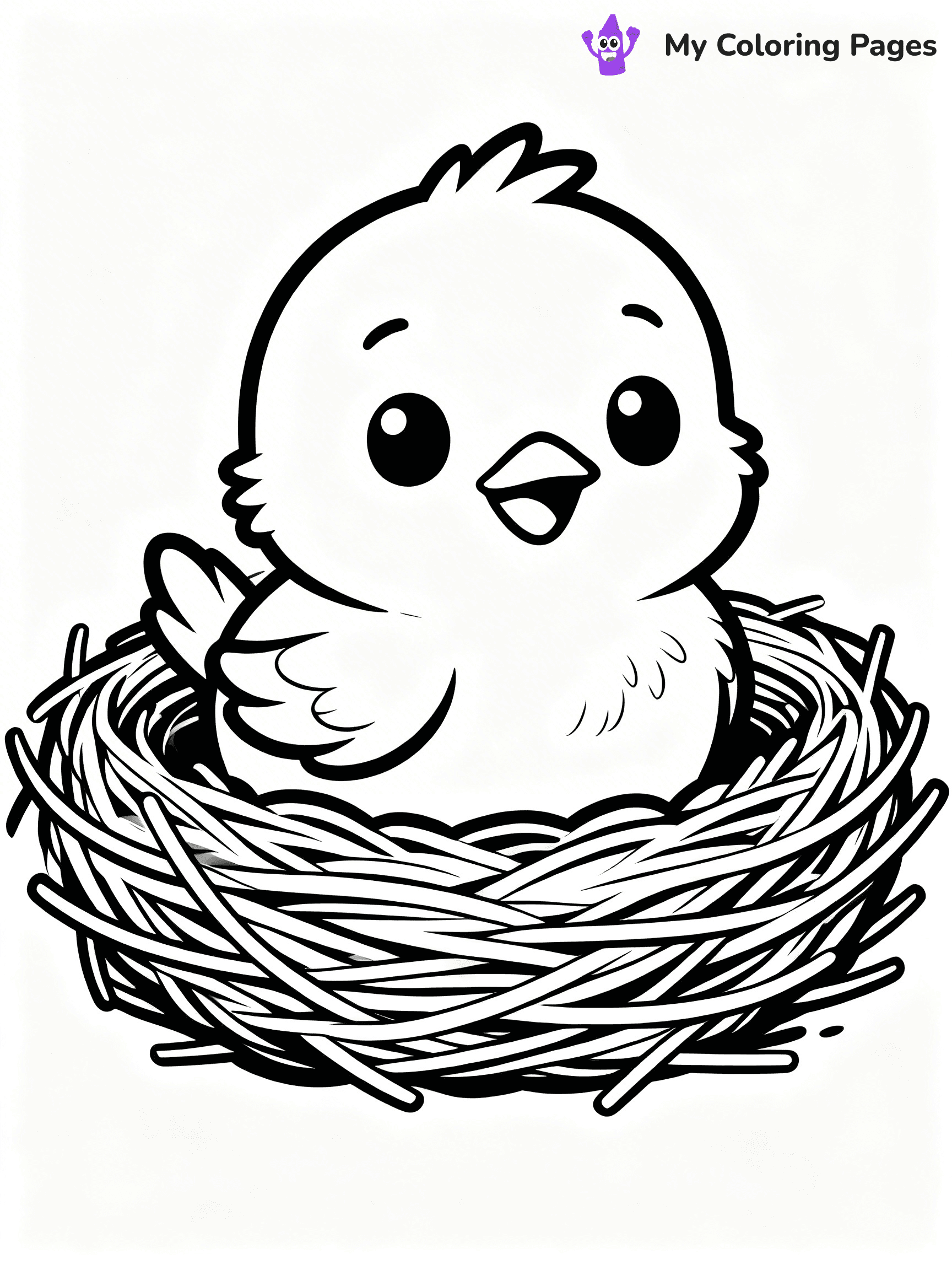 Baby Bird Coloring Pages - 2