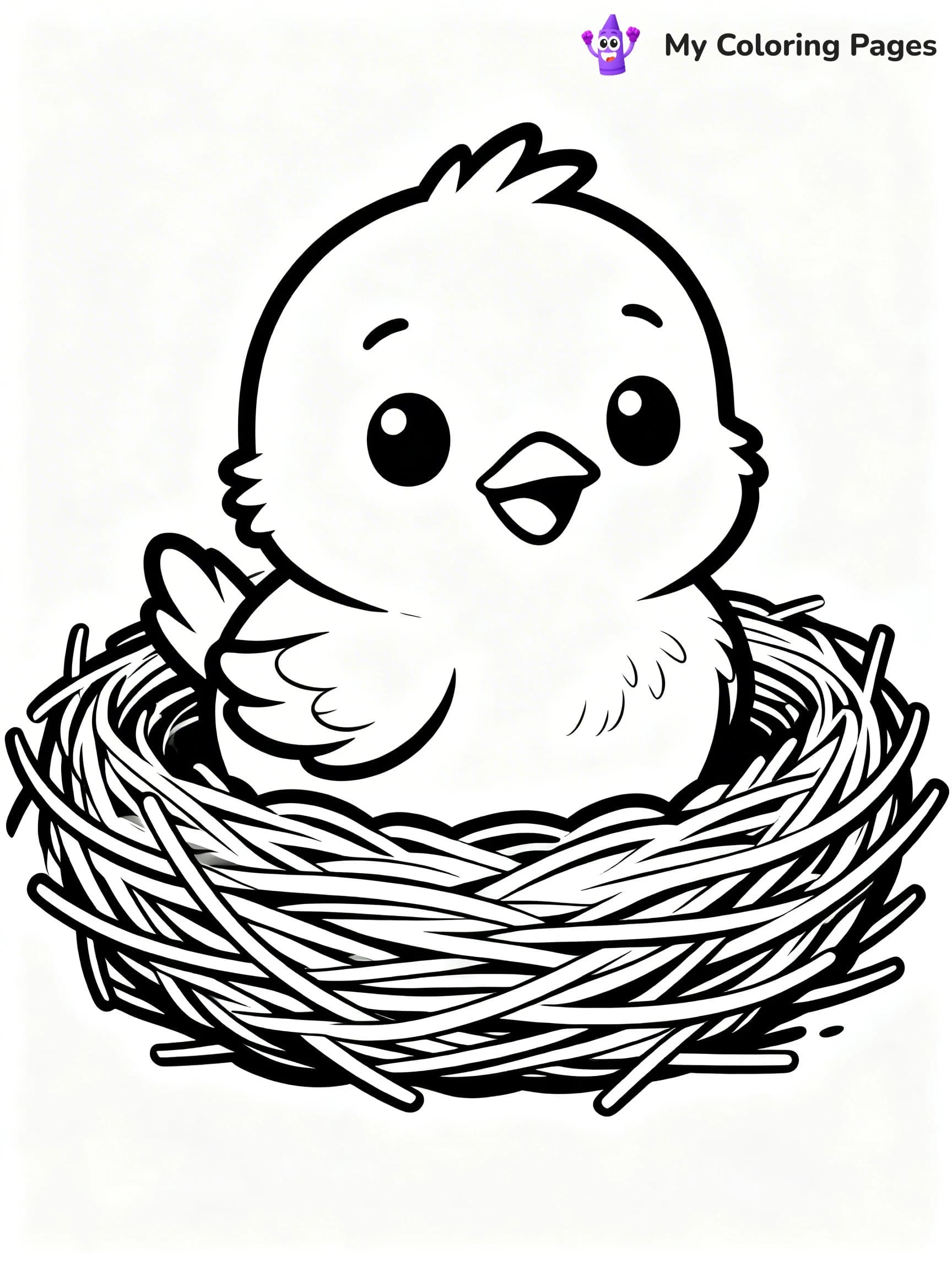 Baby Bird Coloring Pages - 2