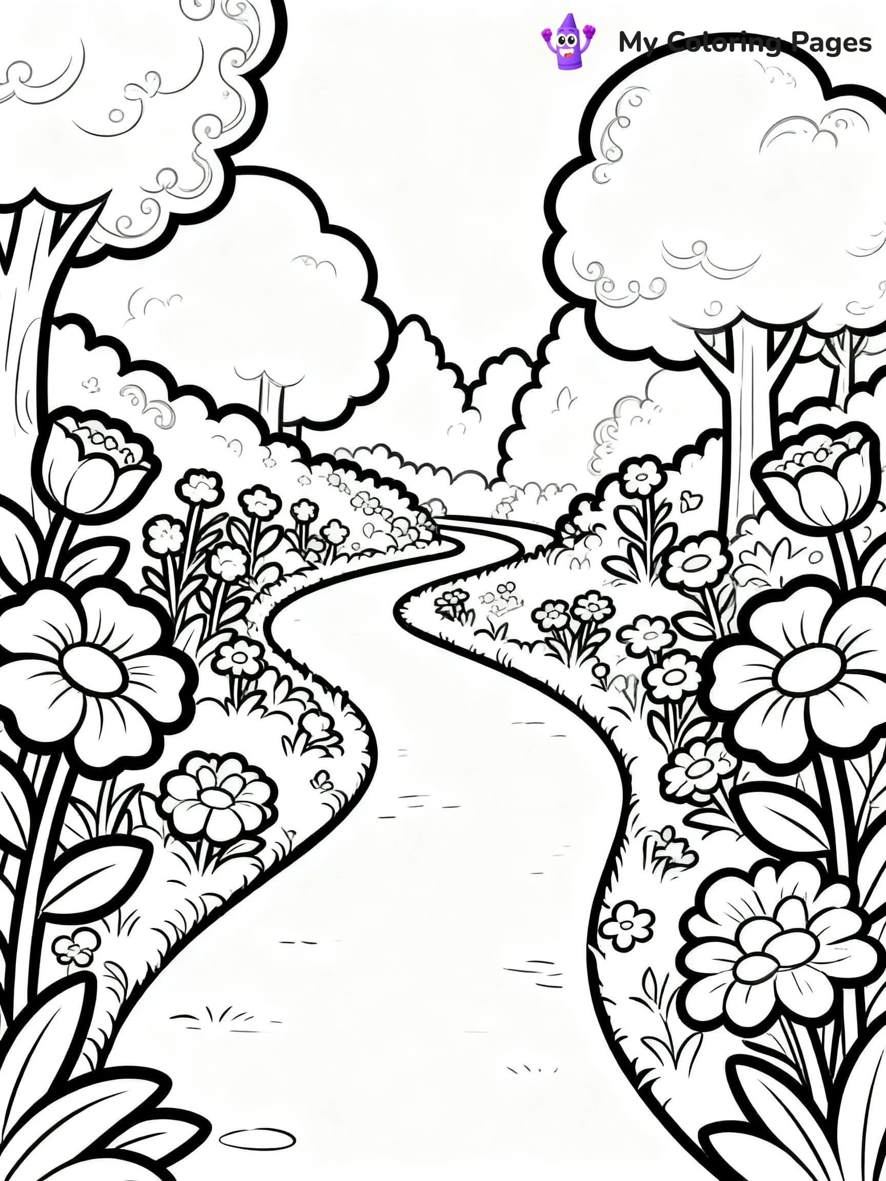 Spring Coloring Pages For Adults - 24