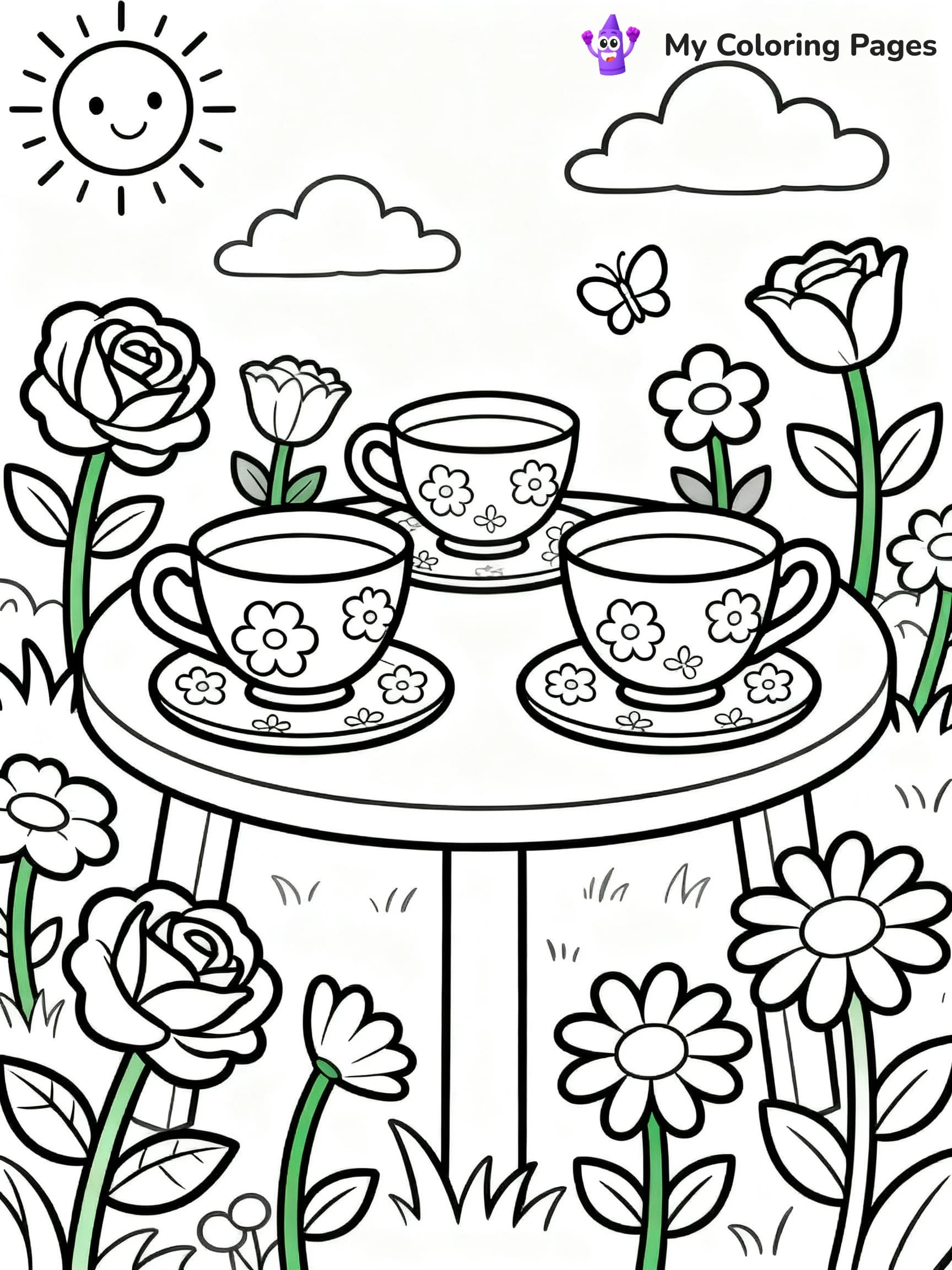 Spring Coloring Pages For Adults - 8