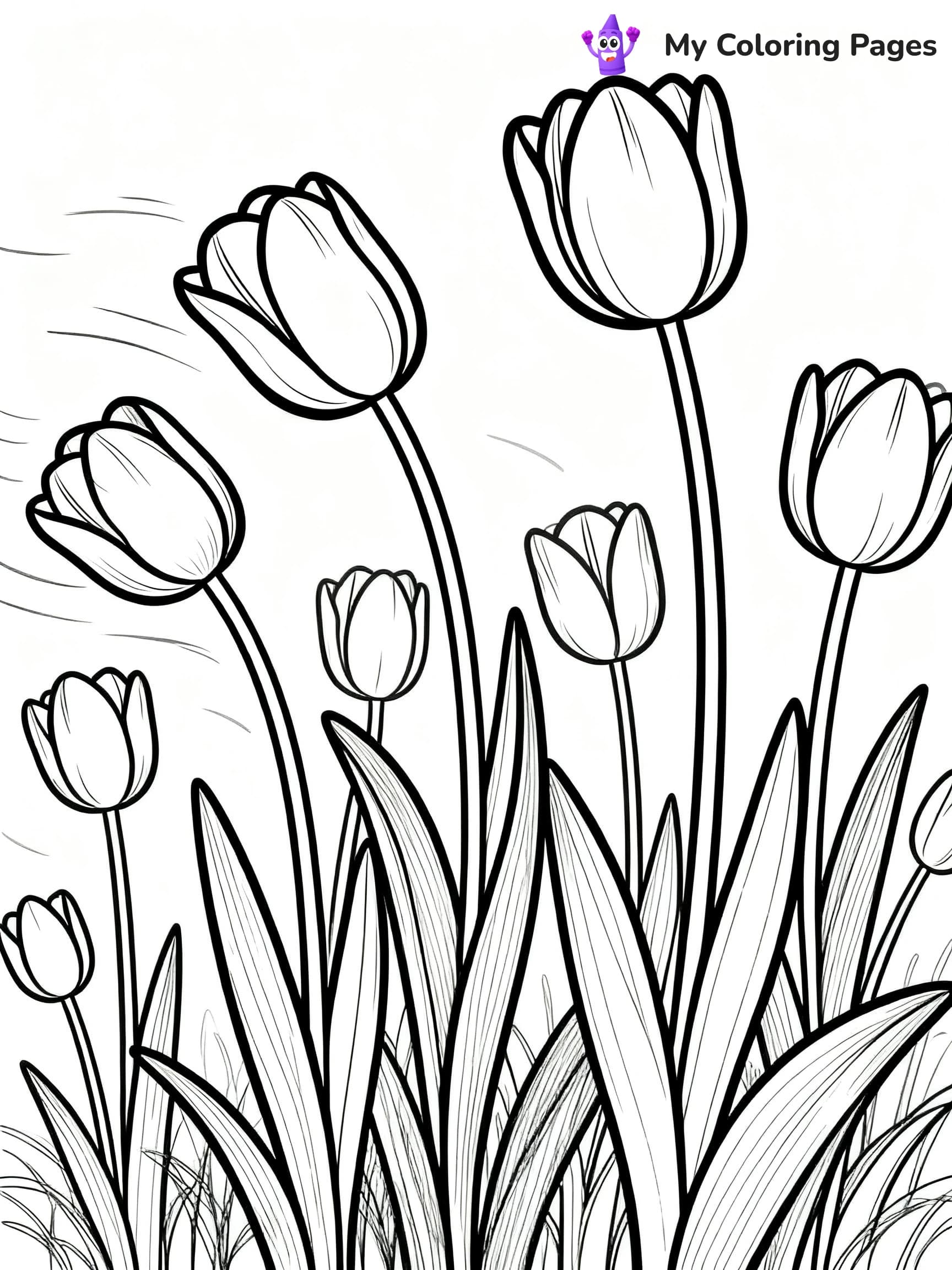 Spring Coloring Pages For Adults - 3