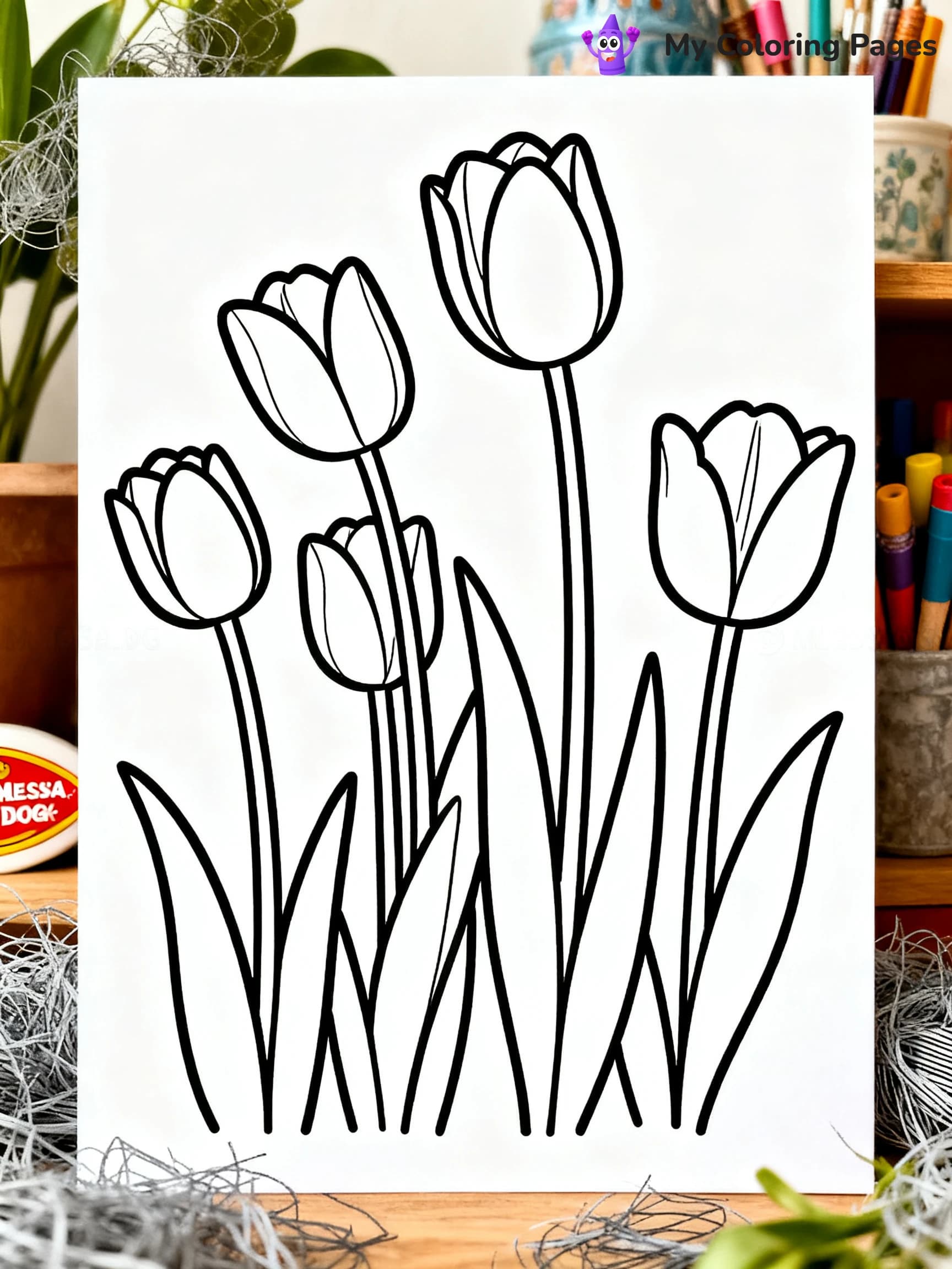 Spring Coloring Pages For Adults - 1