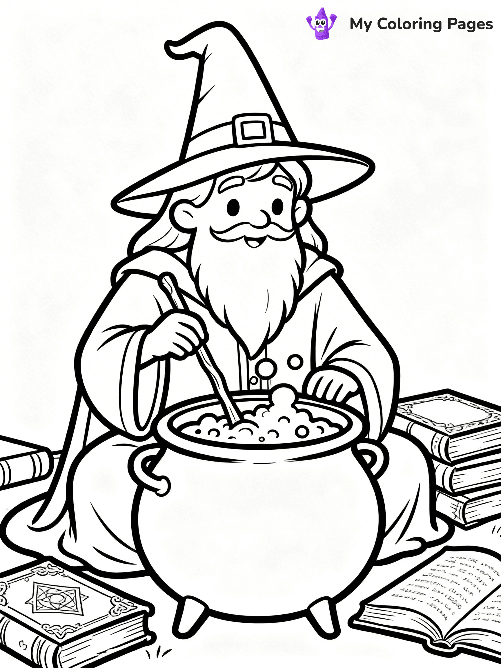 Wizard Coloring Pages - 24