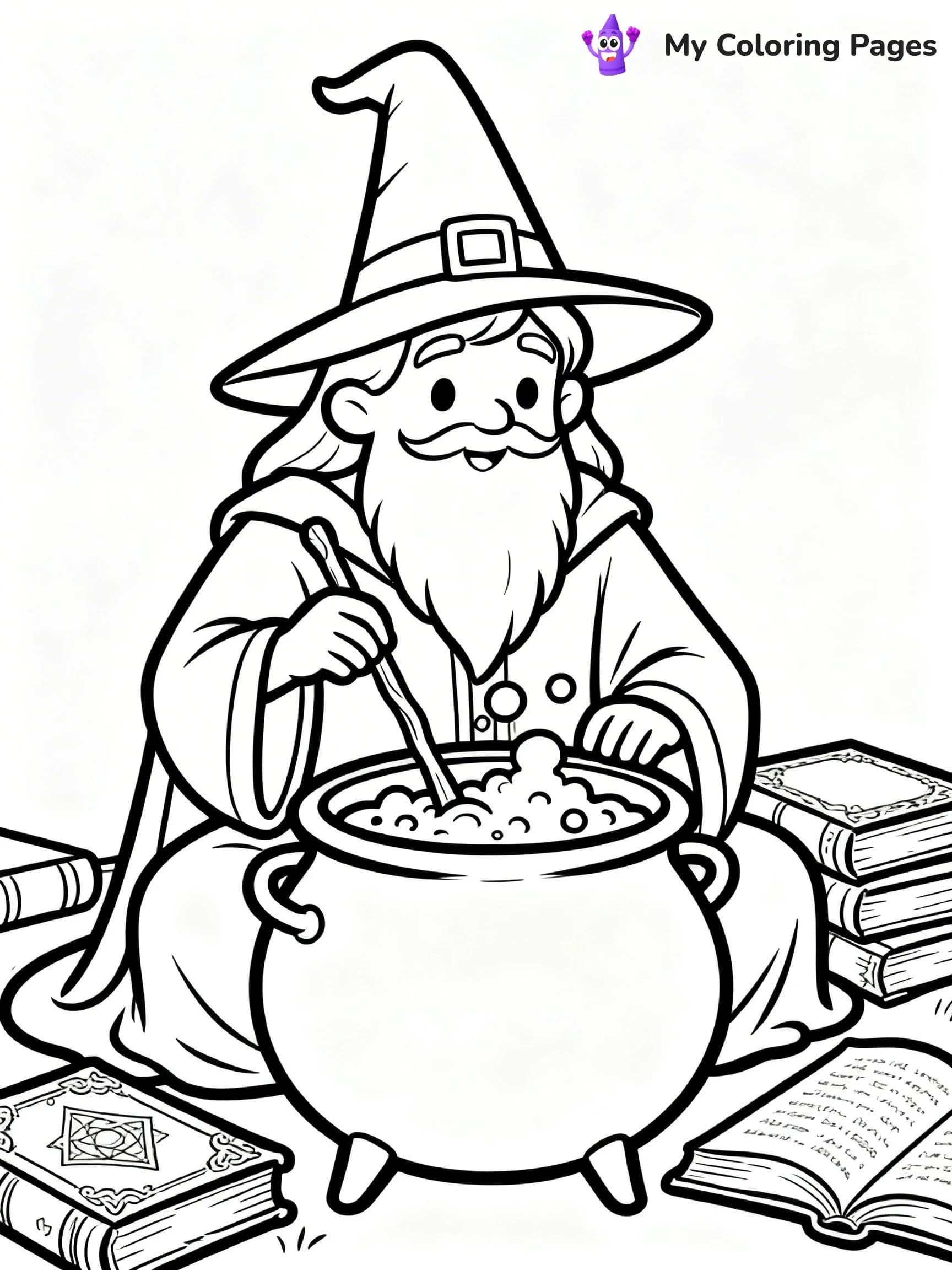 Wizard Coloring Pages - 24
