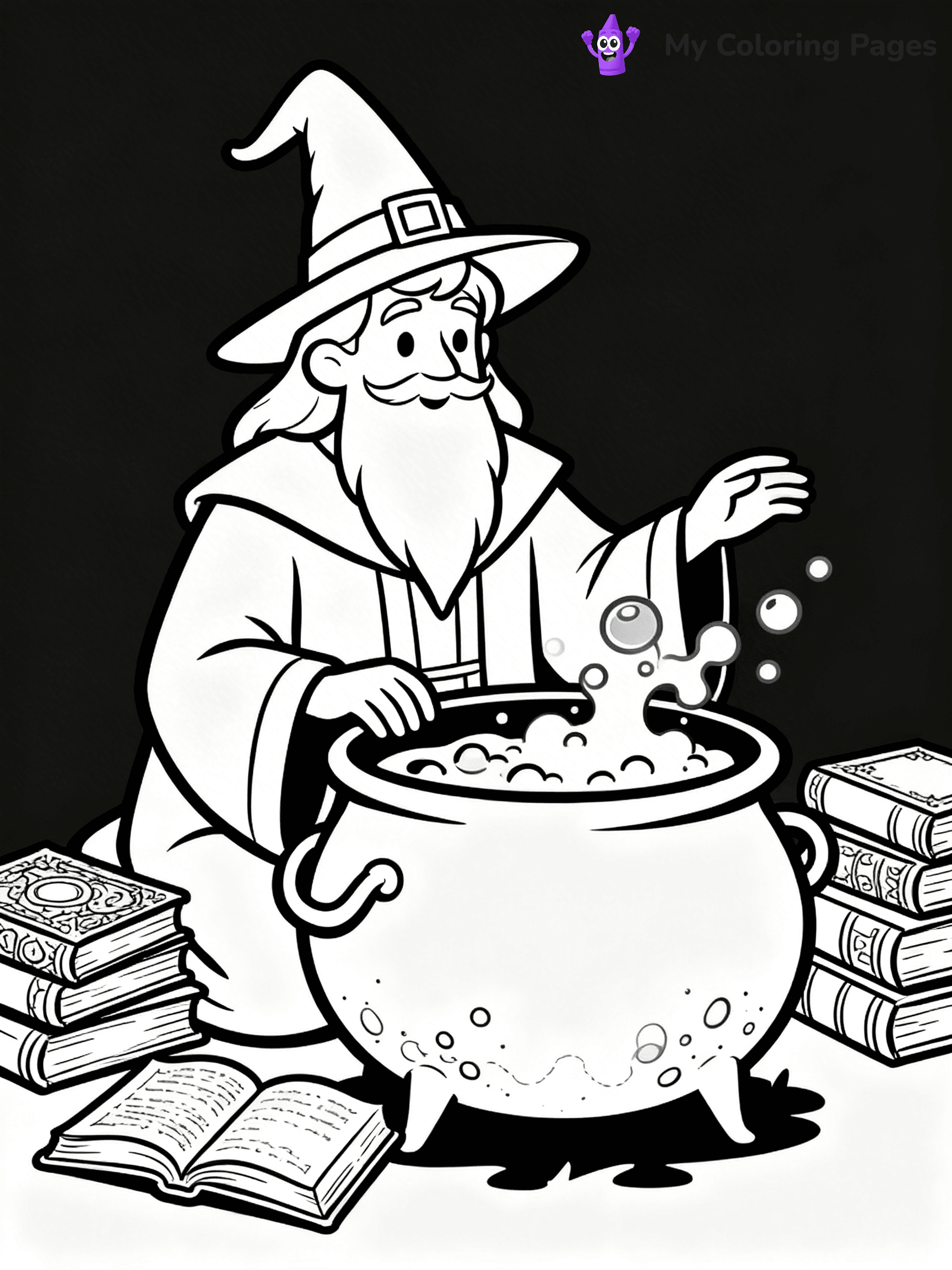 Wizard Coloring Pages - 23