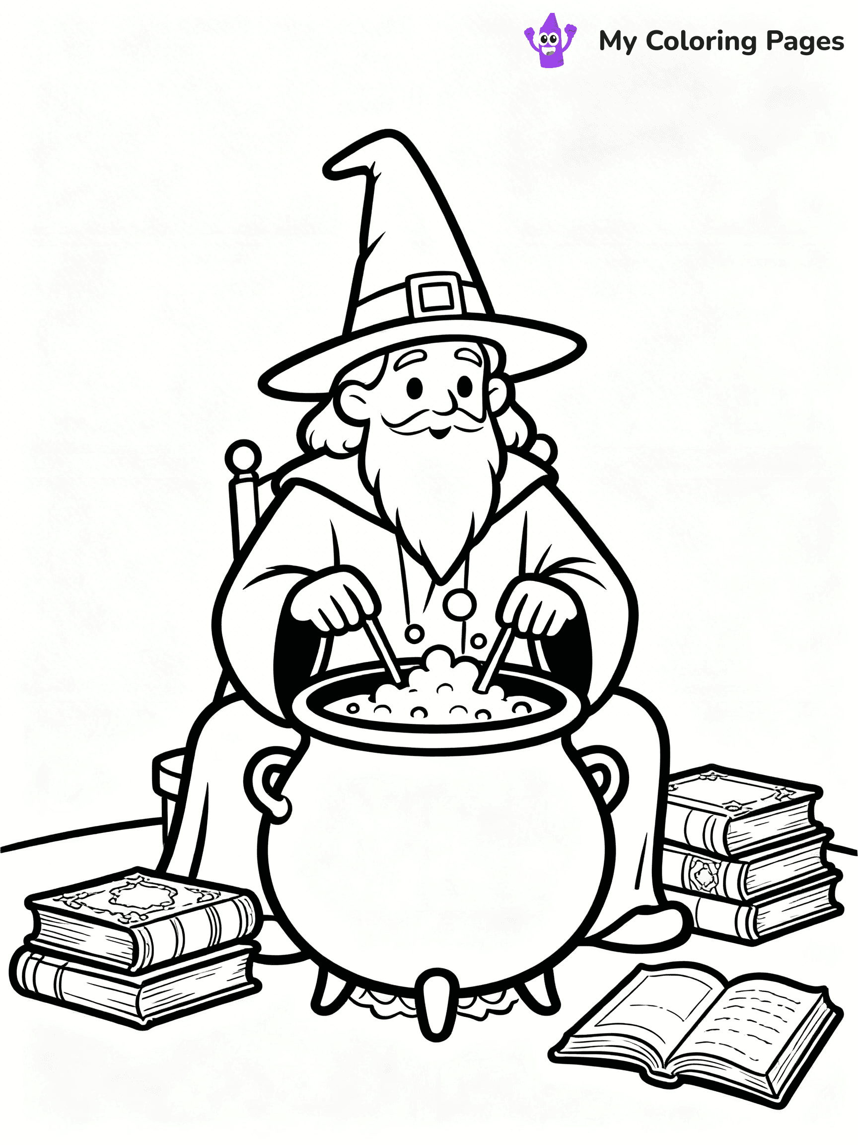 Wizard Coloring Pages - 22