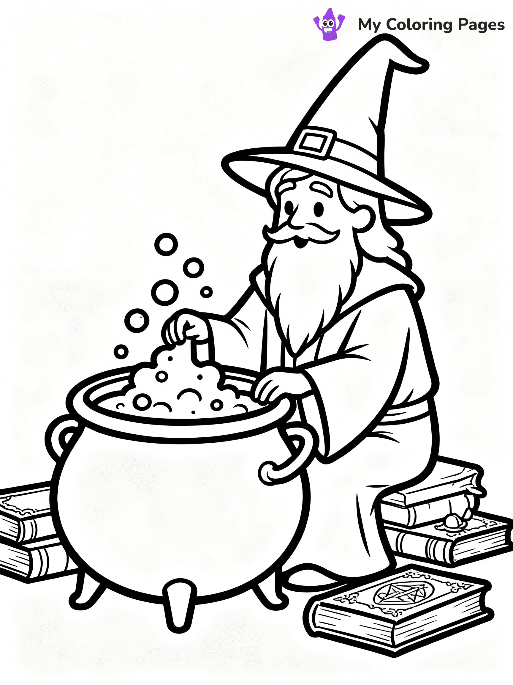 Wizard Coloring Pages - 19