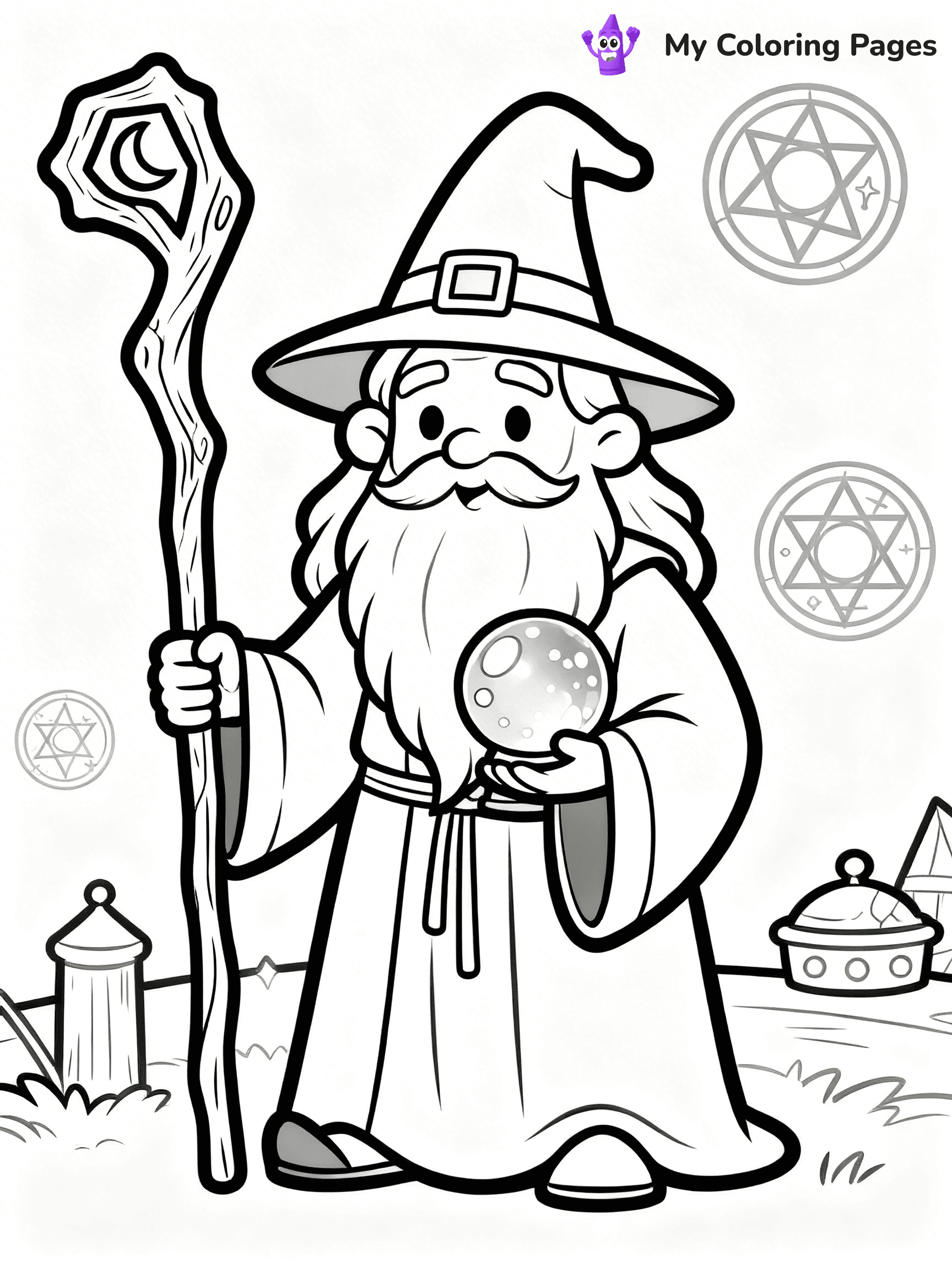 Wizard Coloring Pages - 9