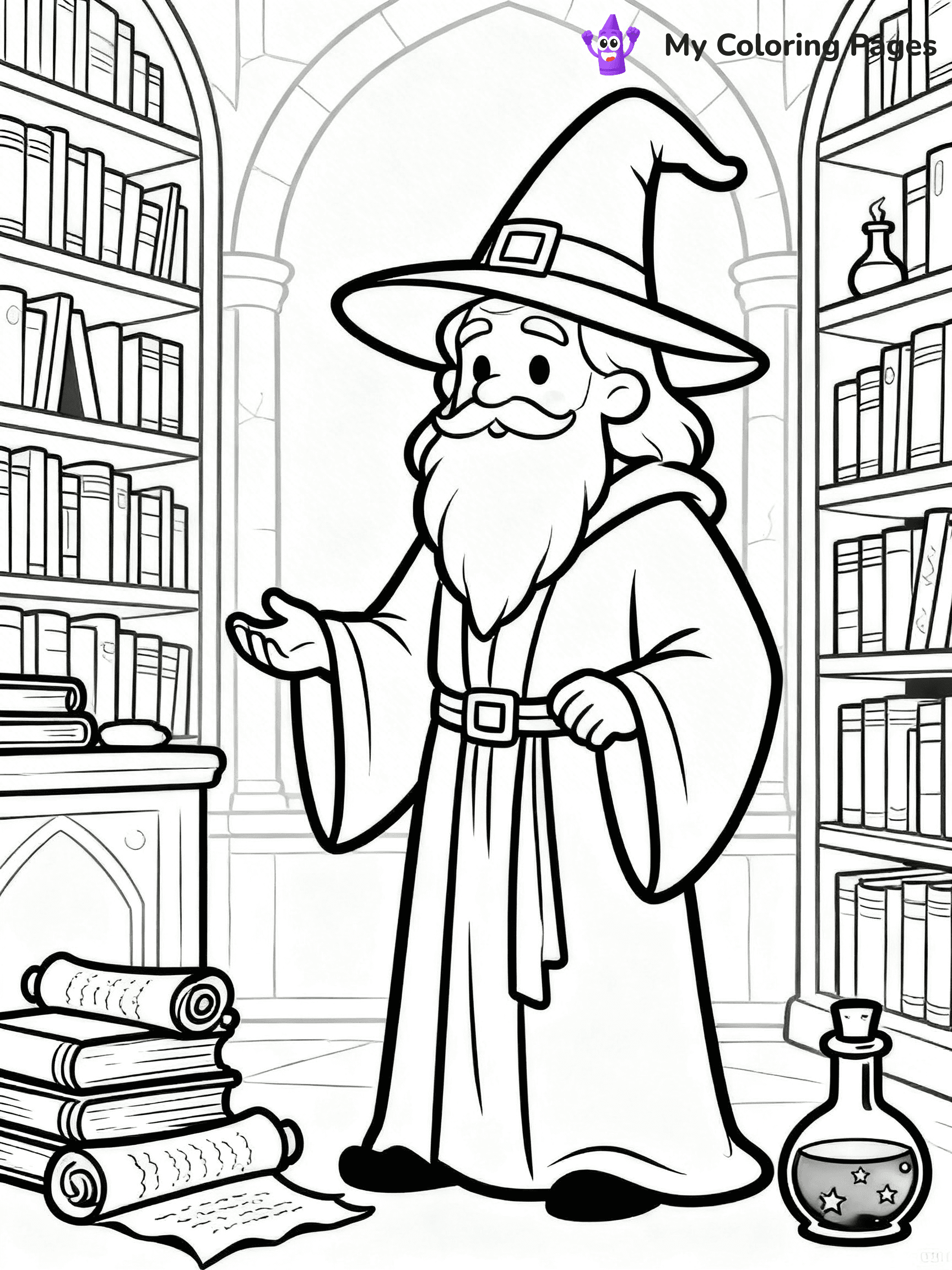 Wizard Coloring Pages - 5