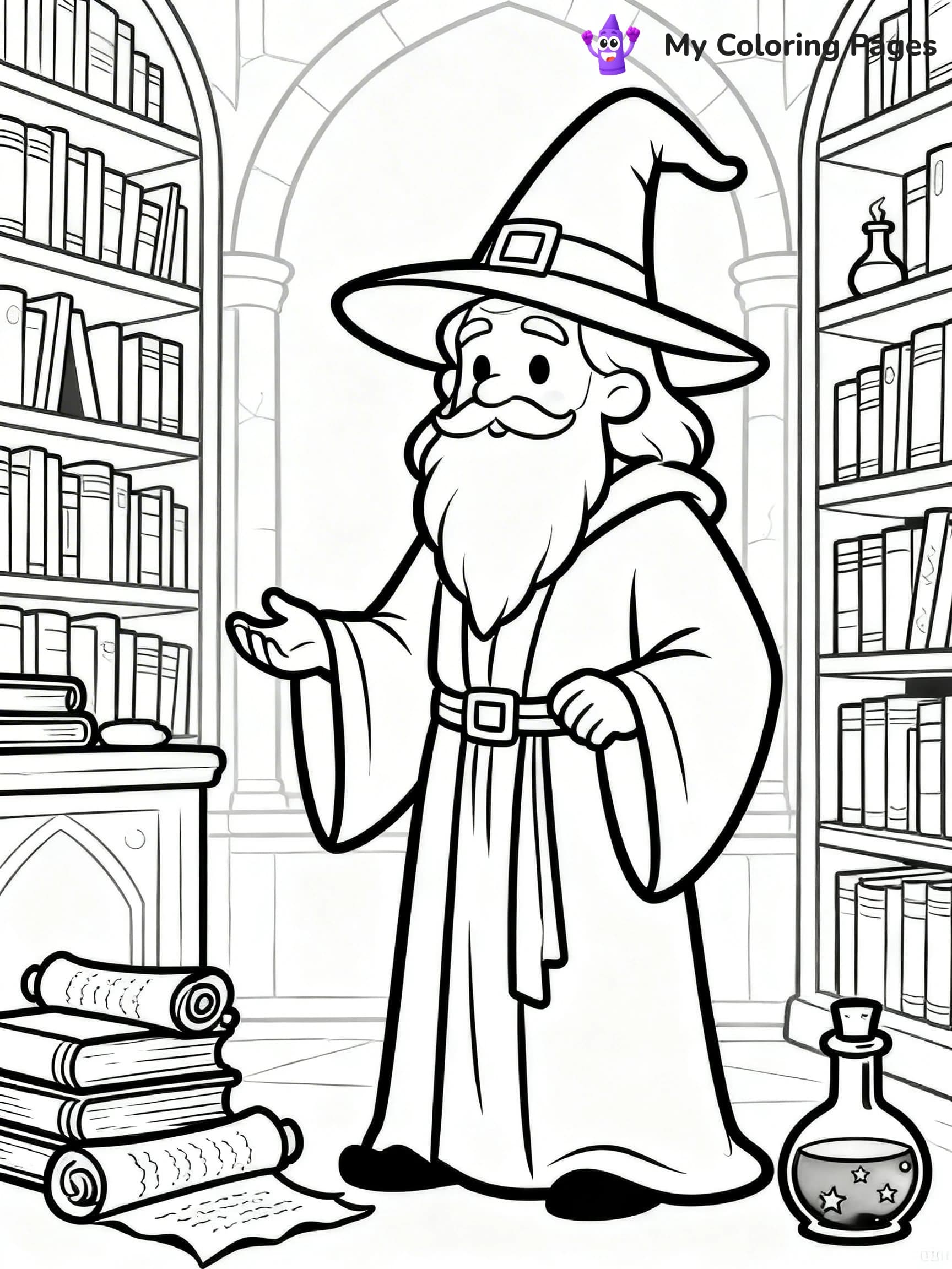 Wizard Coloring Pages - 5