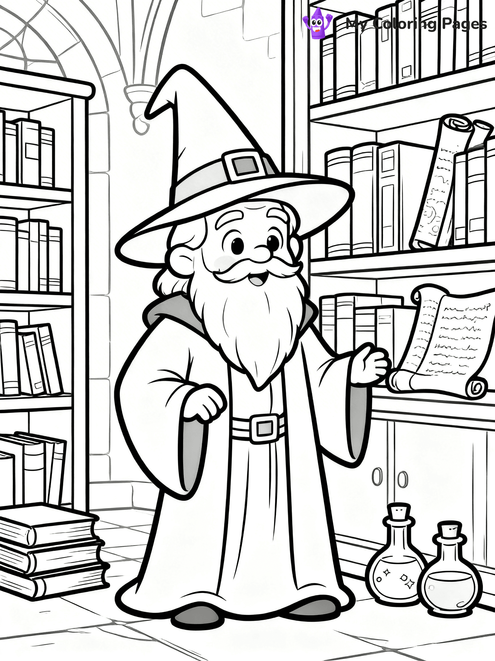 Wizard Coloring Pages - 4