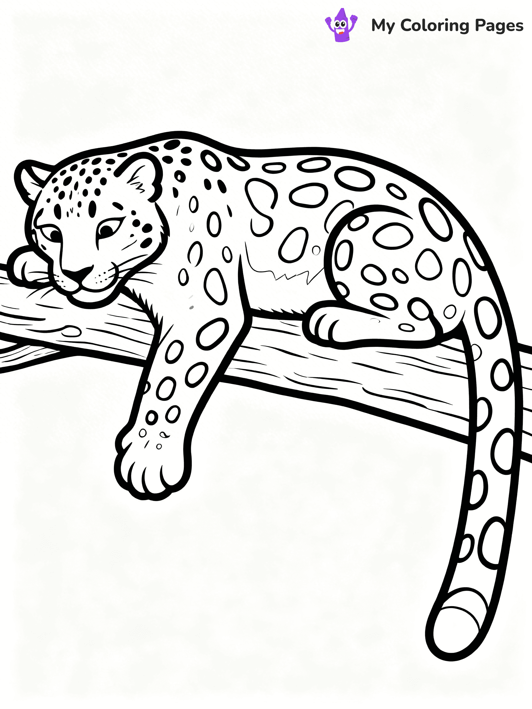Snow Leopard Coloring Pages - 6