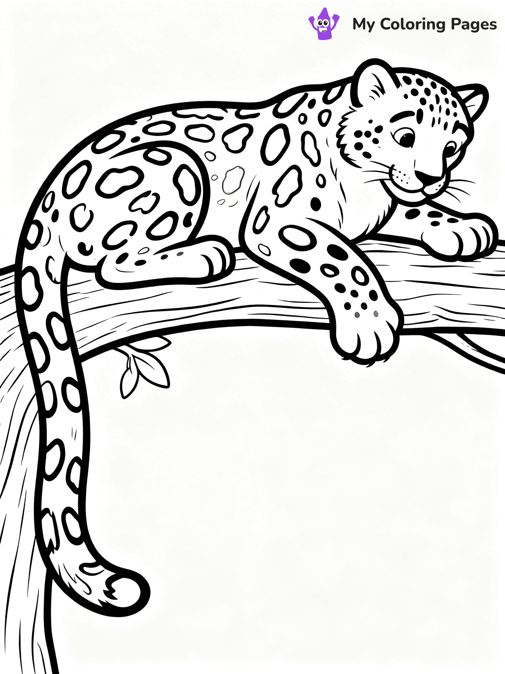 Snow Leopard Coloring Pages - 5