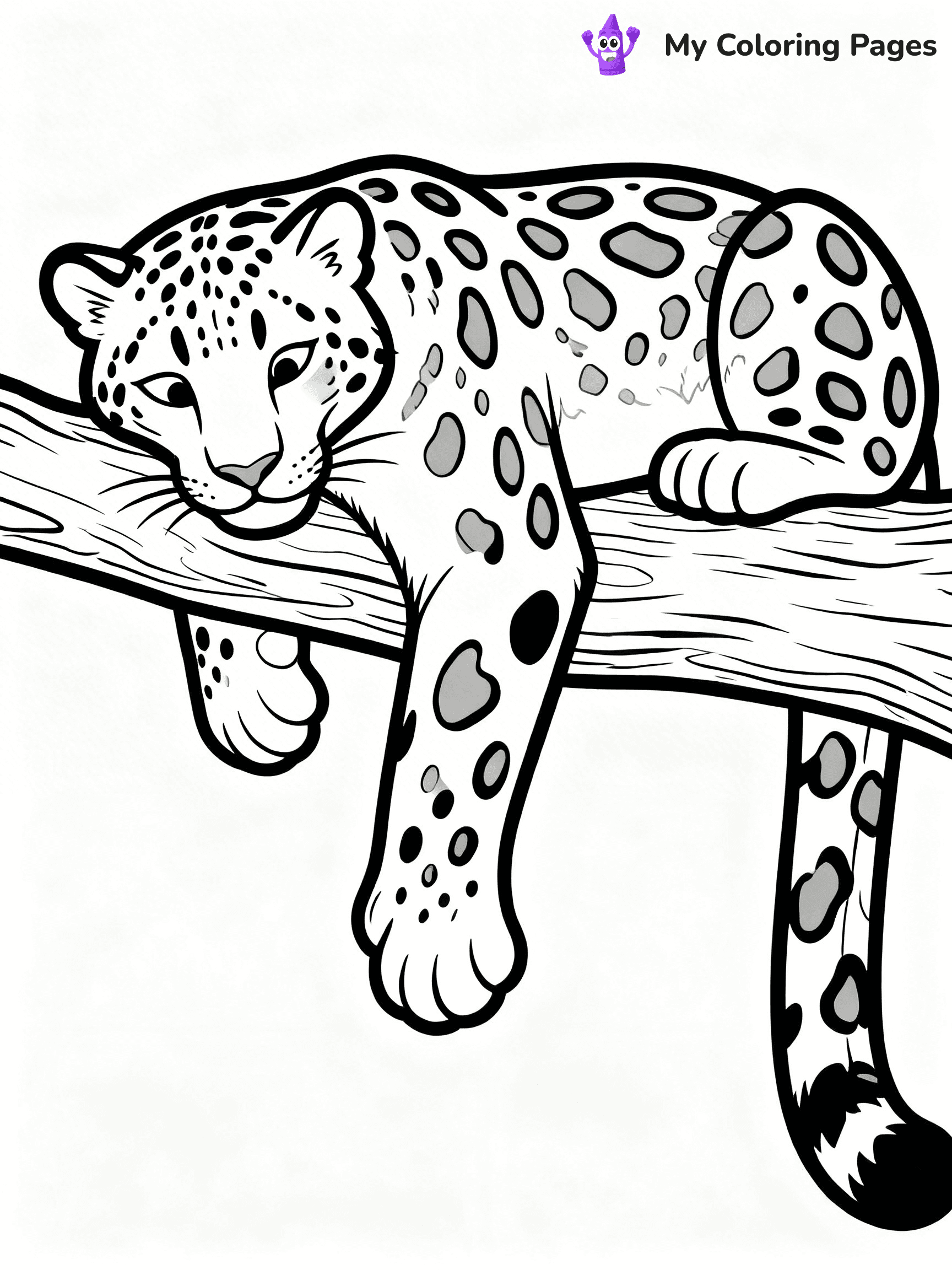 Snow Leopard Coloring Pages - 2