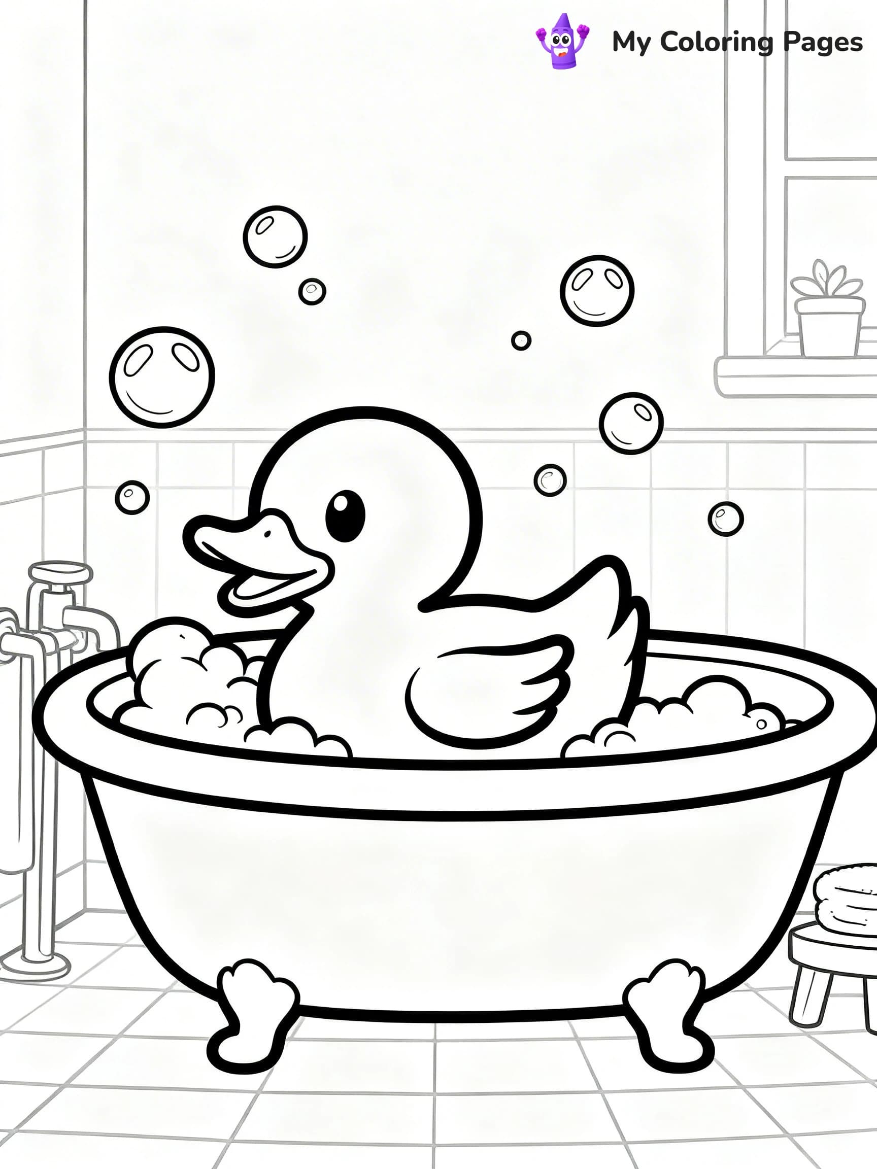 Rubber Duck Coloring Pages - 16