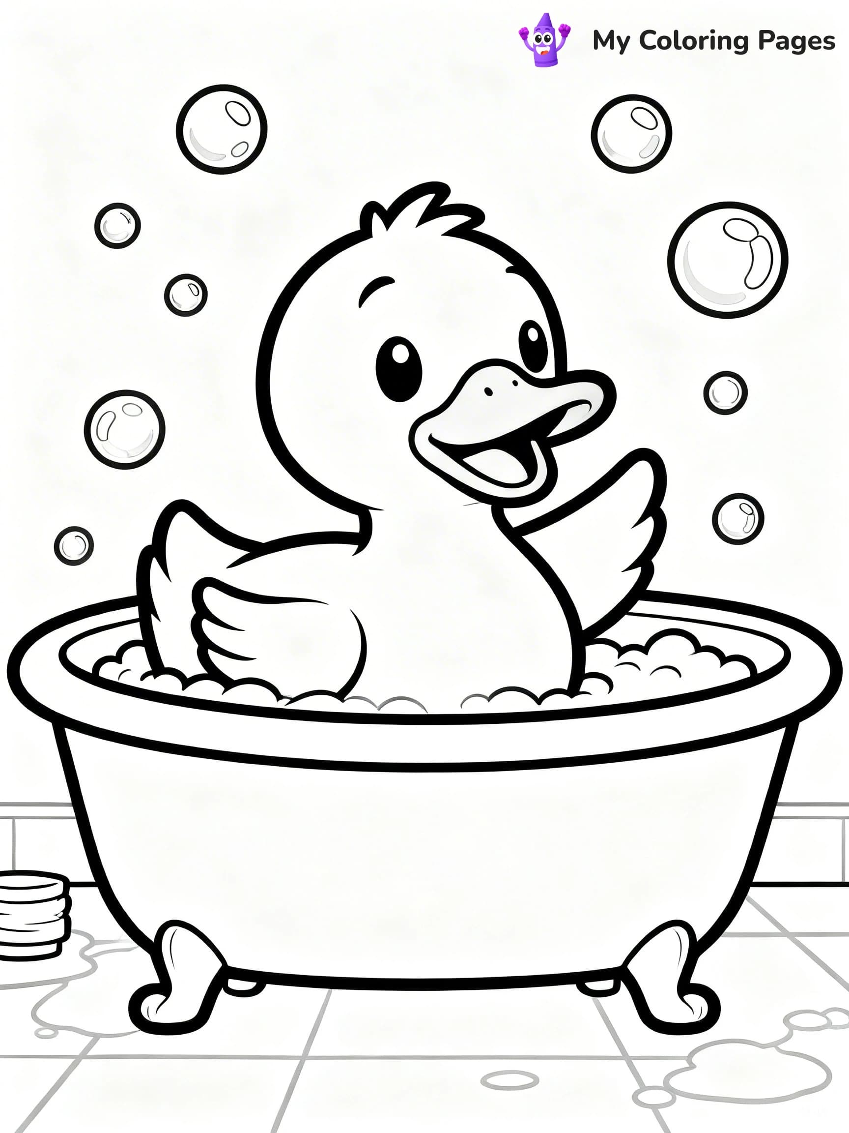 Rubber Duck Coloring Pages - 15