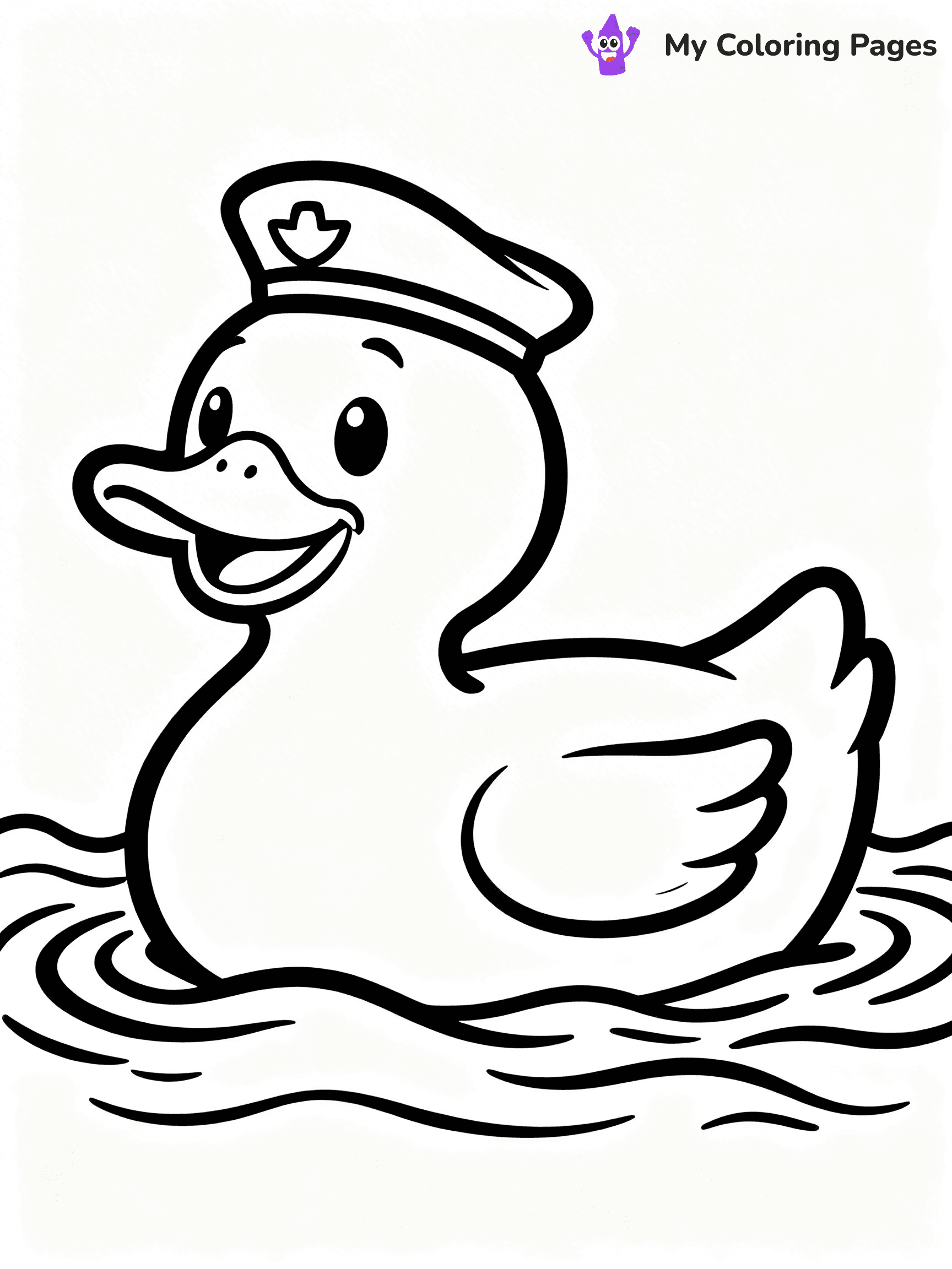 Rubber Duck Coloring Pages - 12