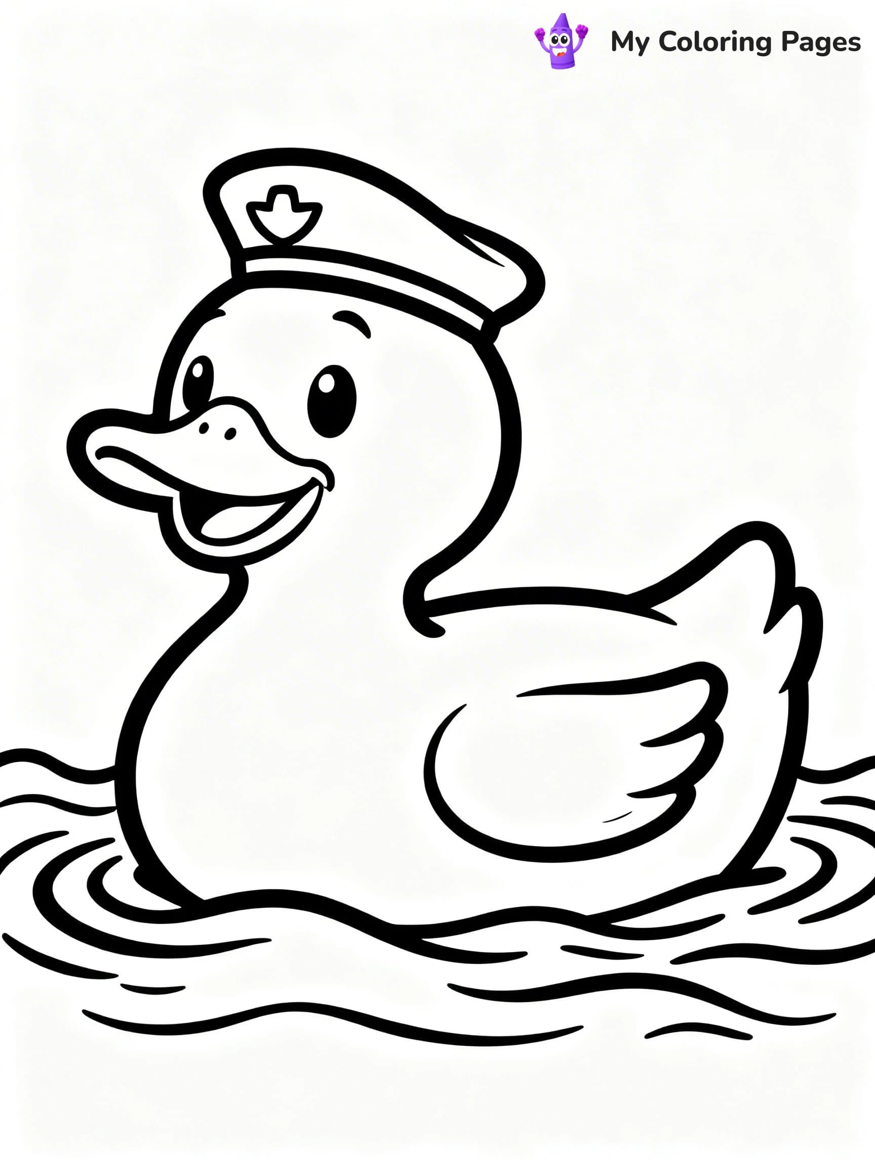 Rubber Duck Coloring Pages - 12