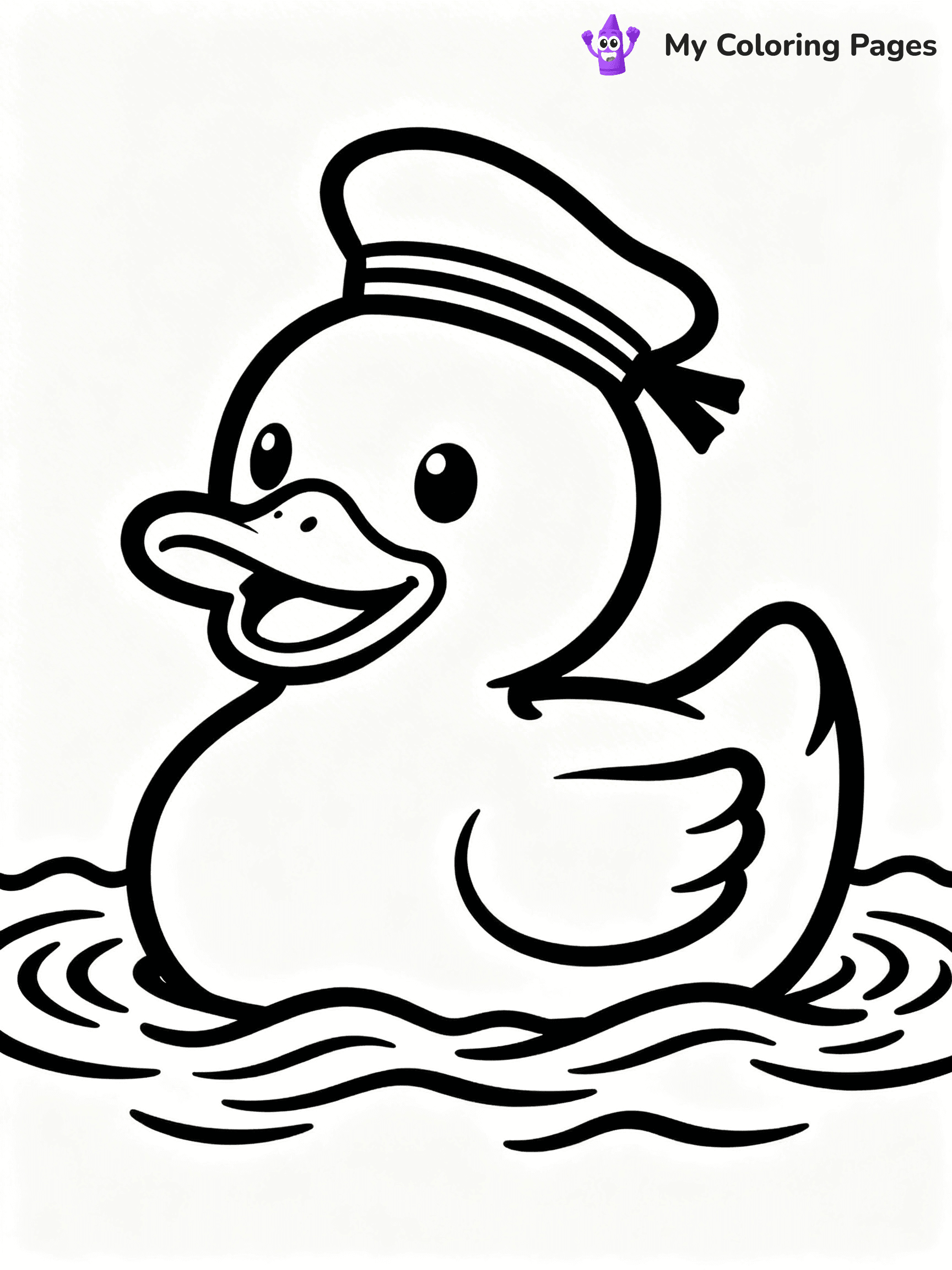Rubber Duck Coloring Pages - 7