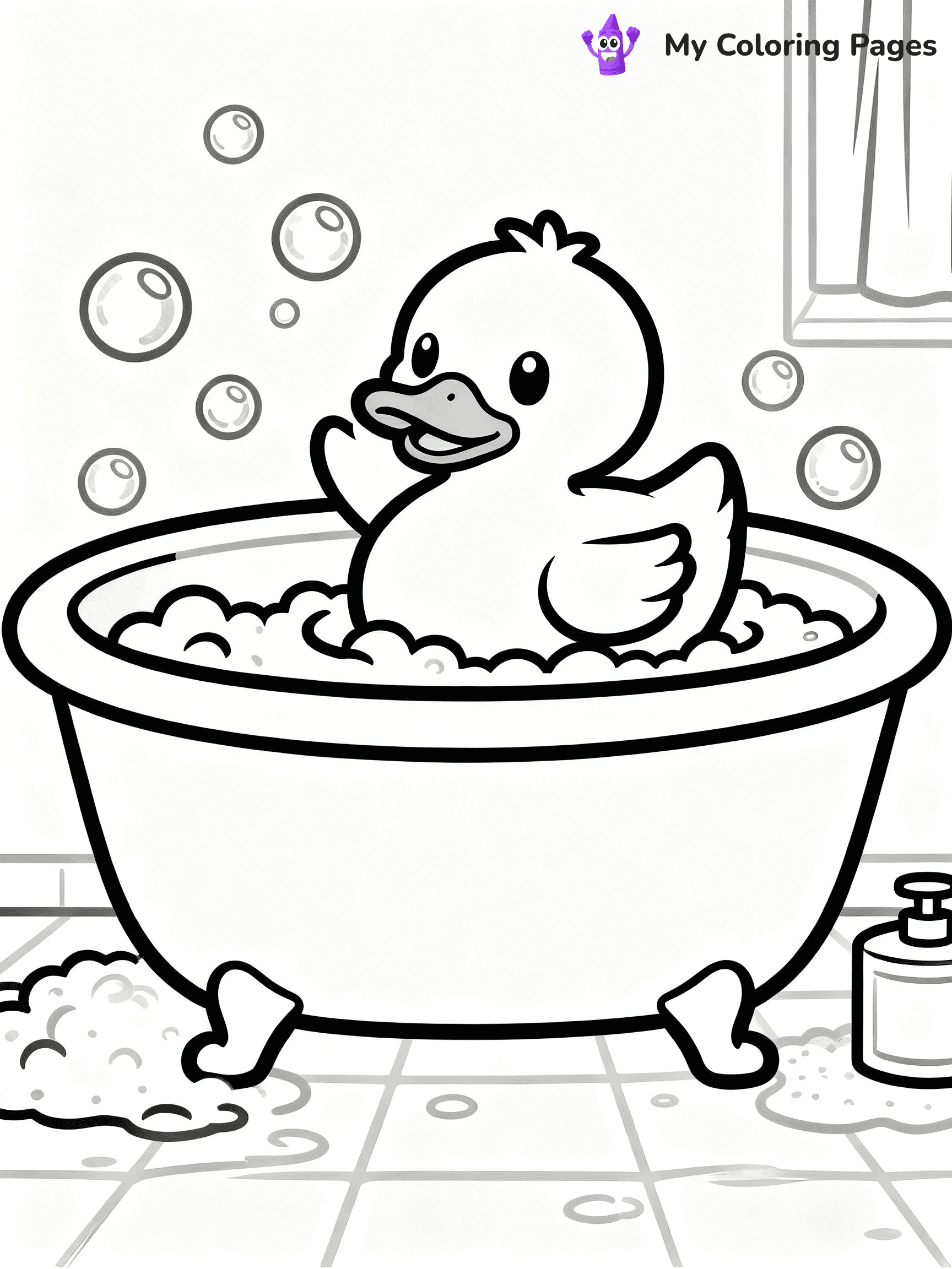 Rubber Duck Coloring Pages - 3