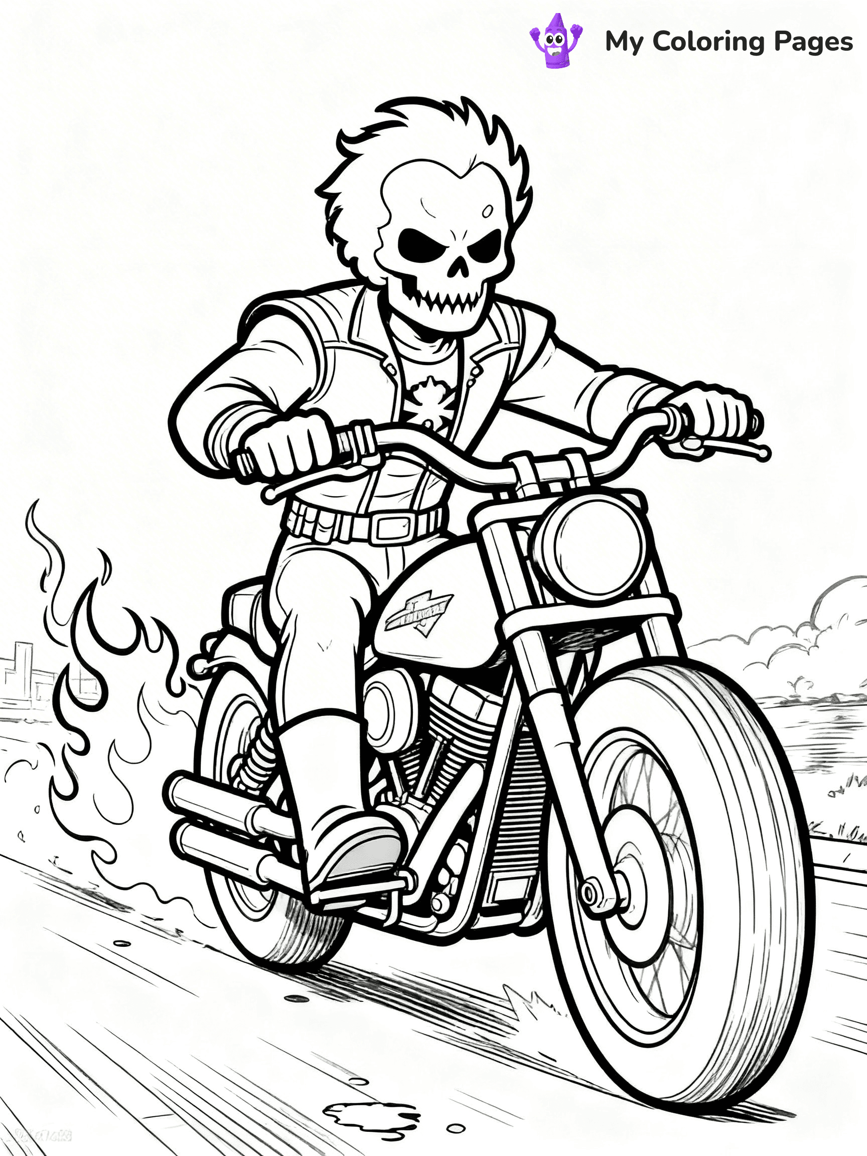 Ghost Rider Coloring Pages - 26