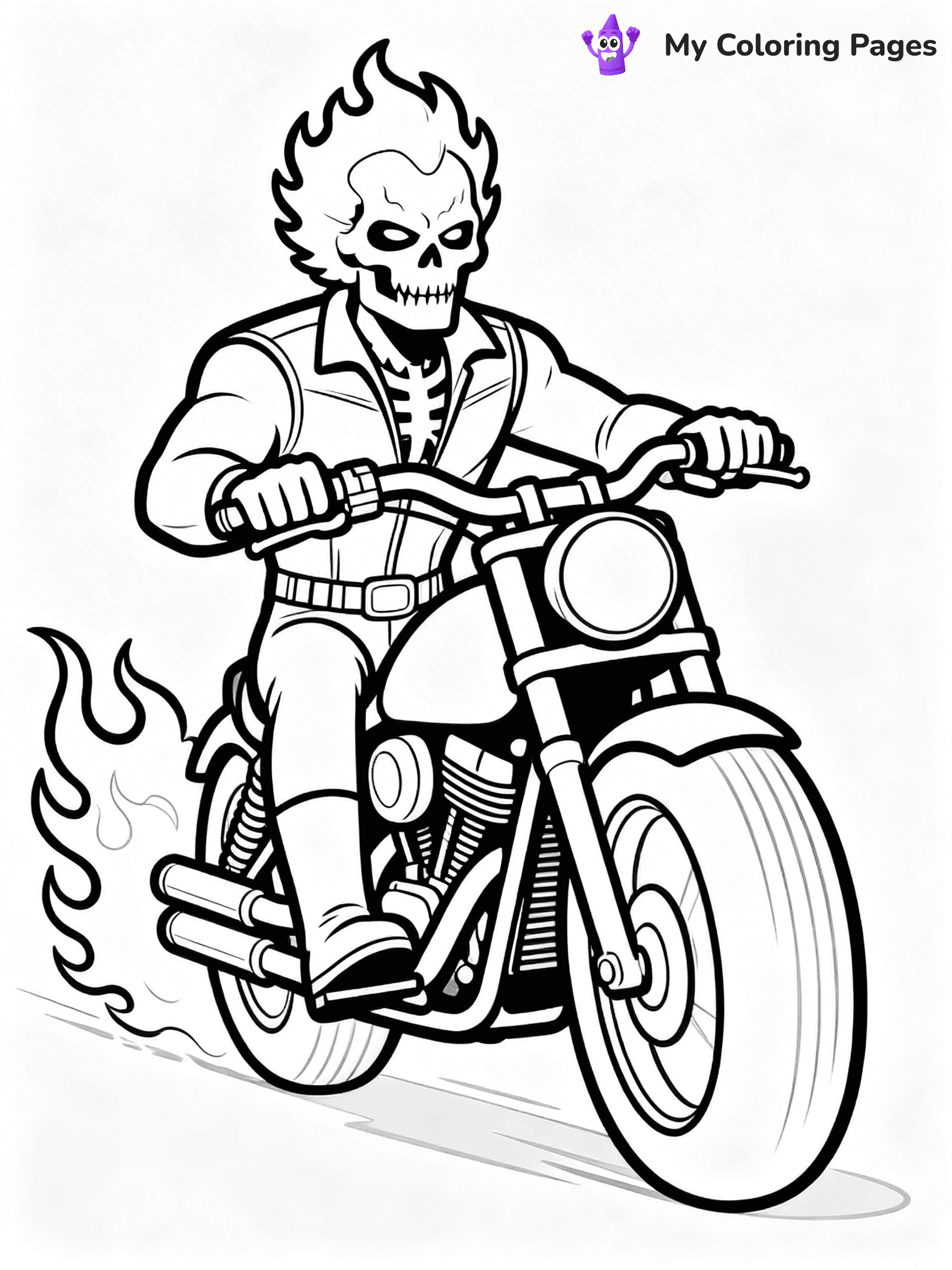 Ghost Rider Coloring Pages - 25