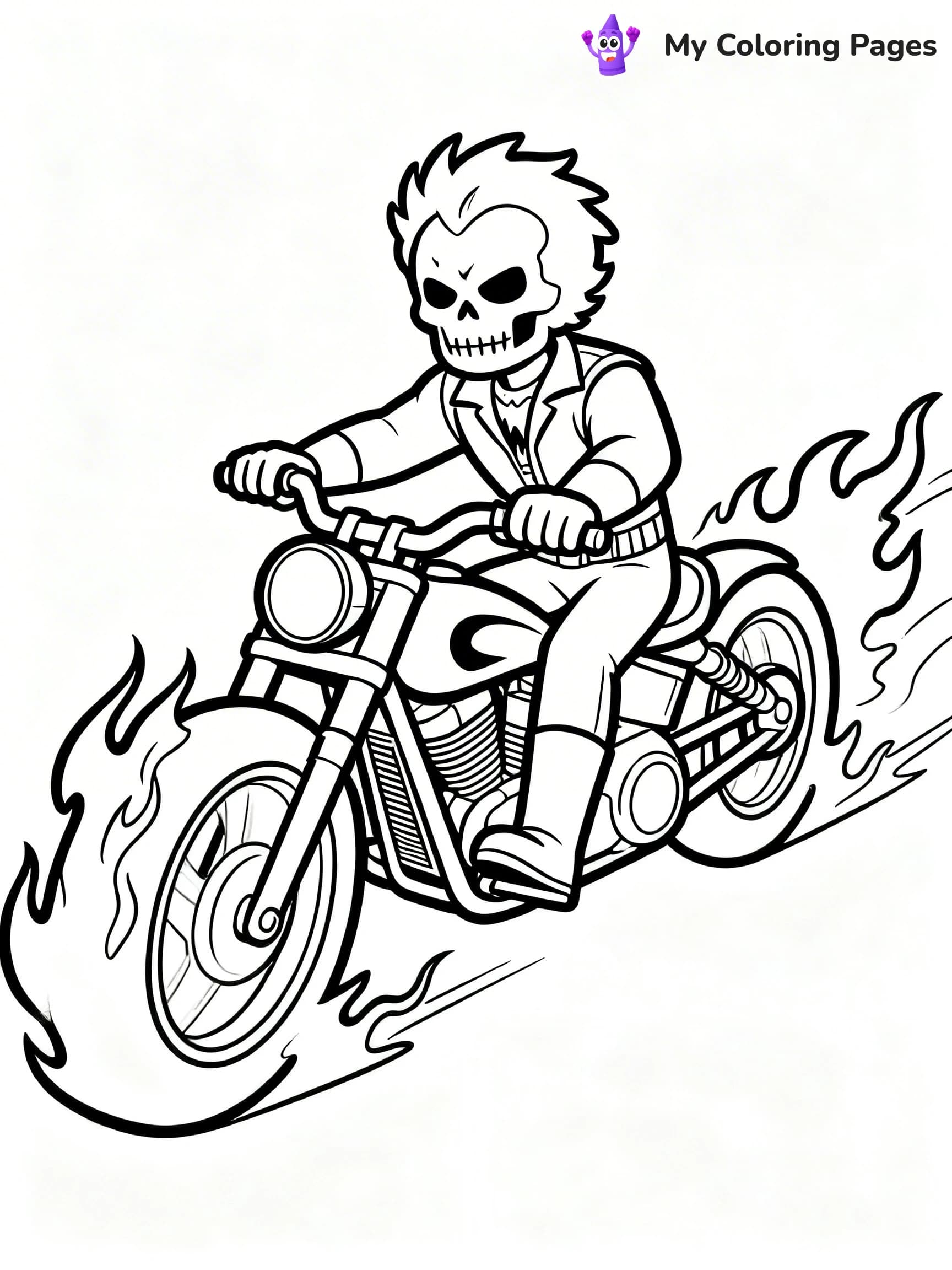 Ghost Rider Coloring Pages - 24