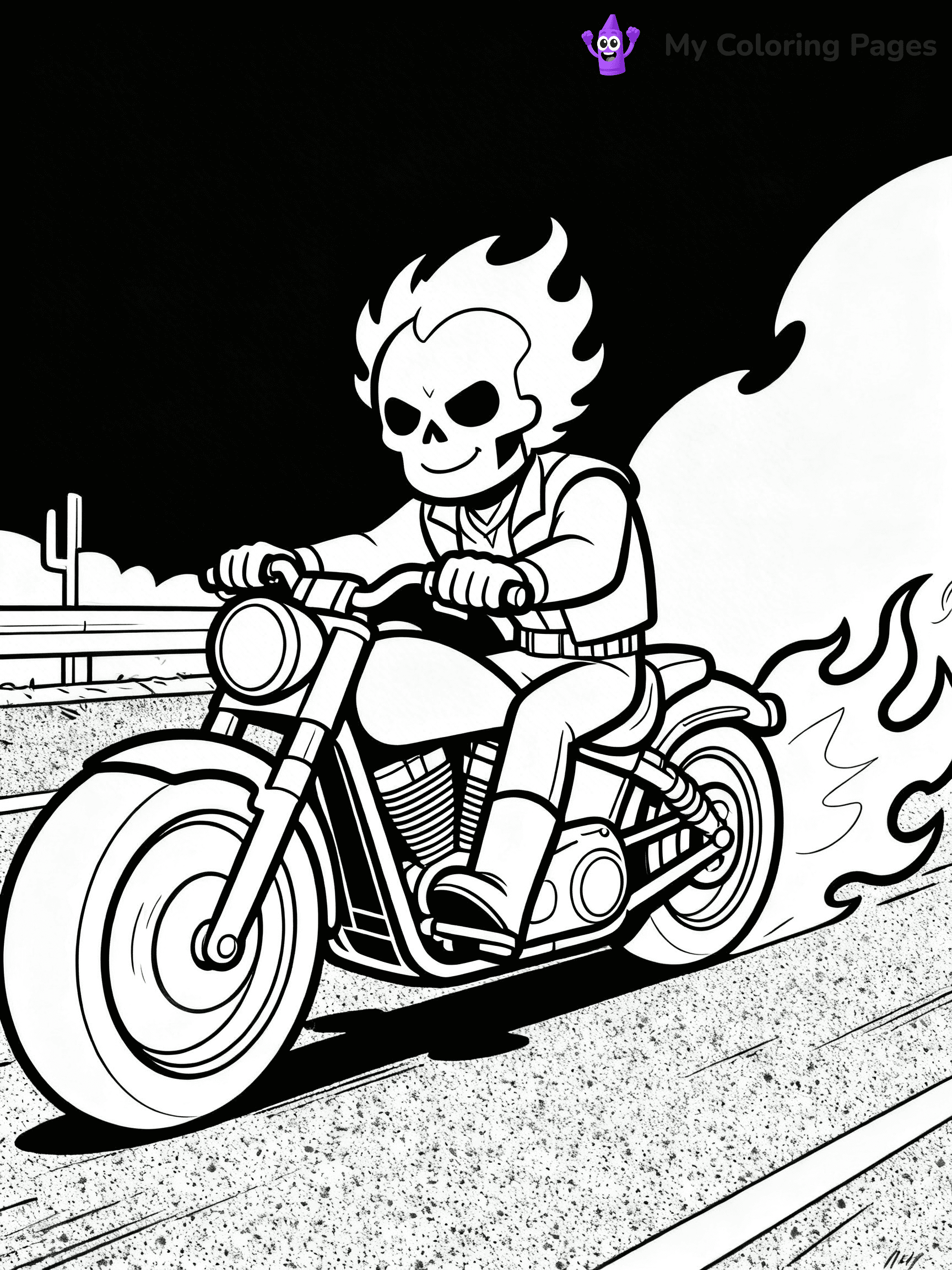 Ghost Rider Coloring Pages - 23