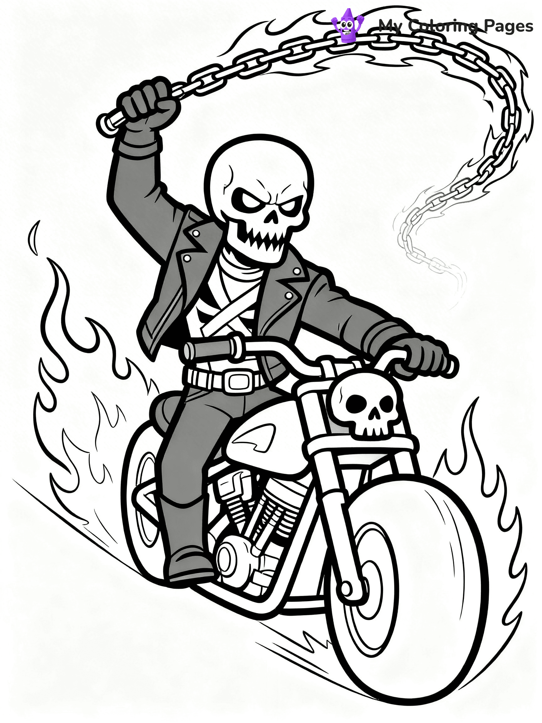 Ghost Rider Coloring Pages - 22