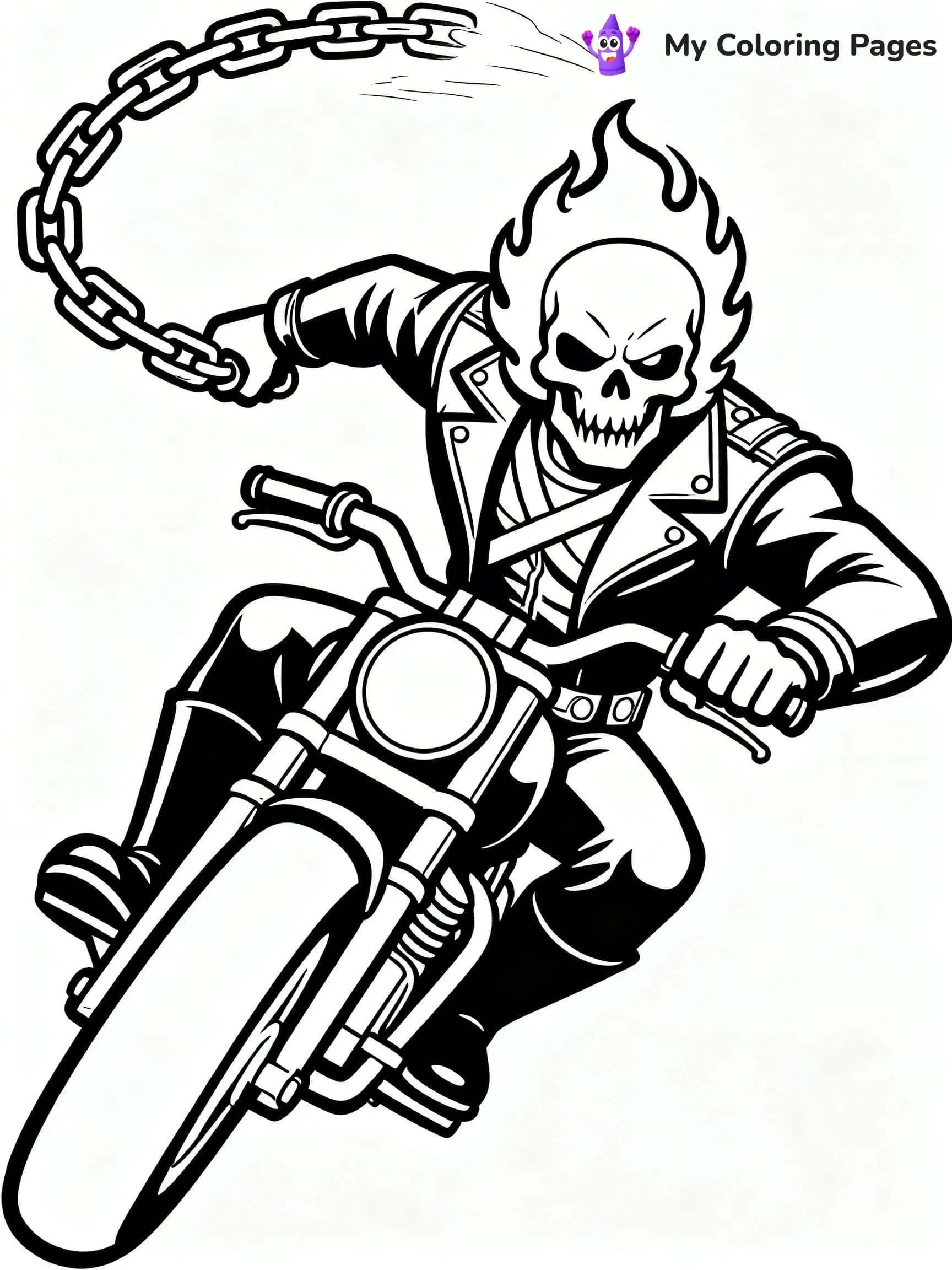 Ghost Rider Coloring Pages - 21